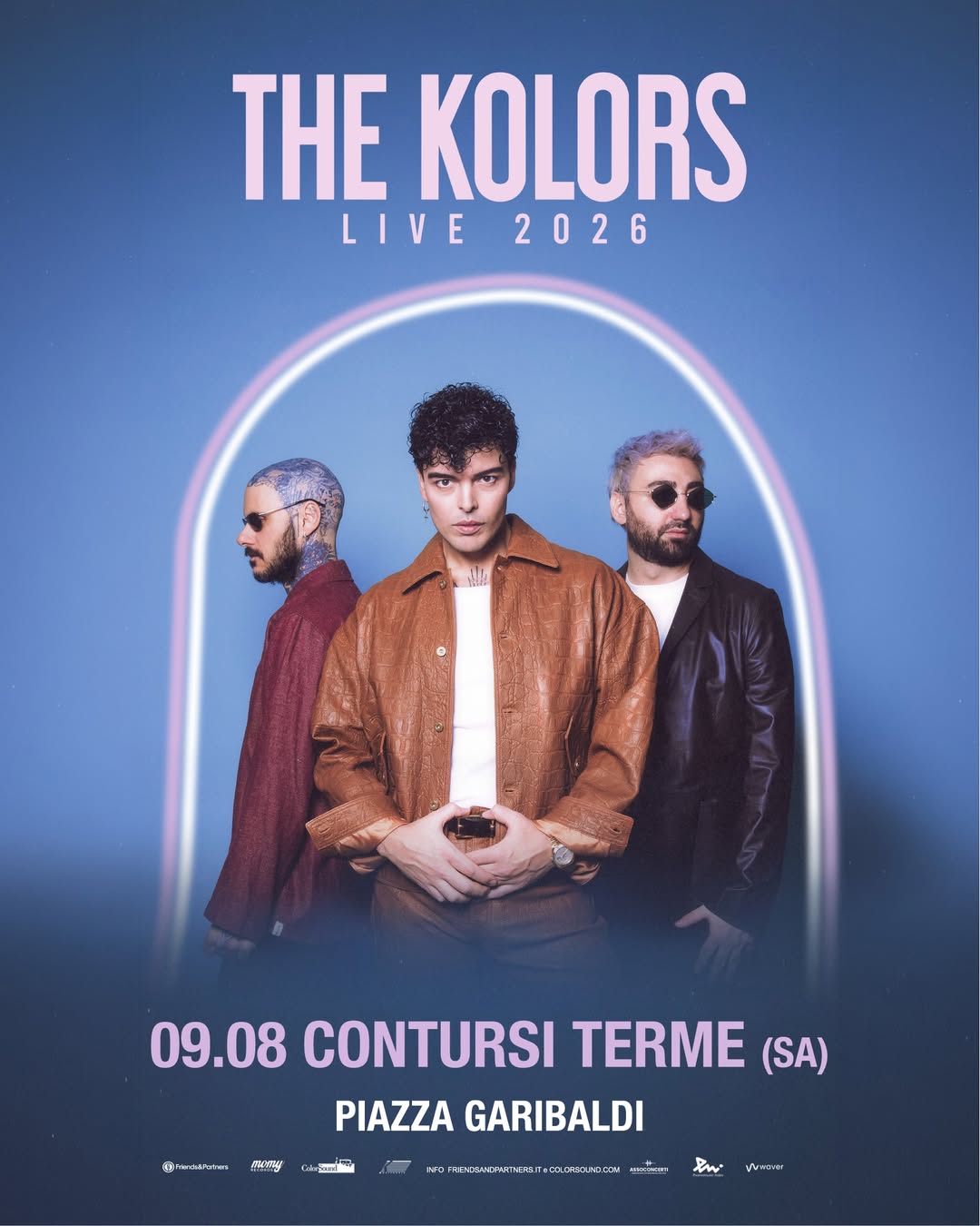 The Kolors a Contursi Terme: Concerto Gratis il 9 Agosto 2026, Dove Dormire e Risparmiare
