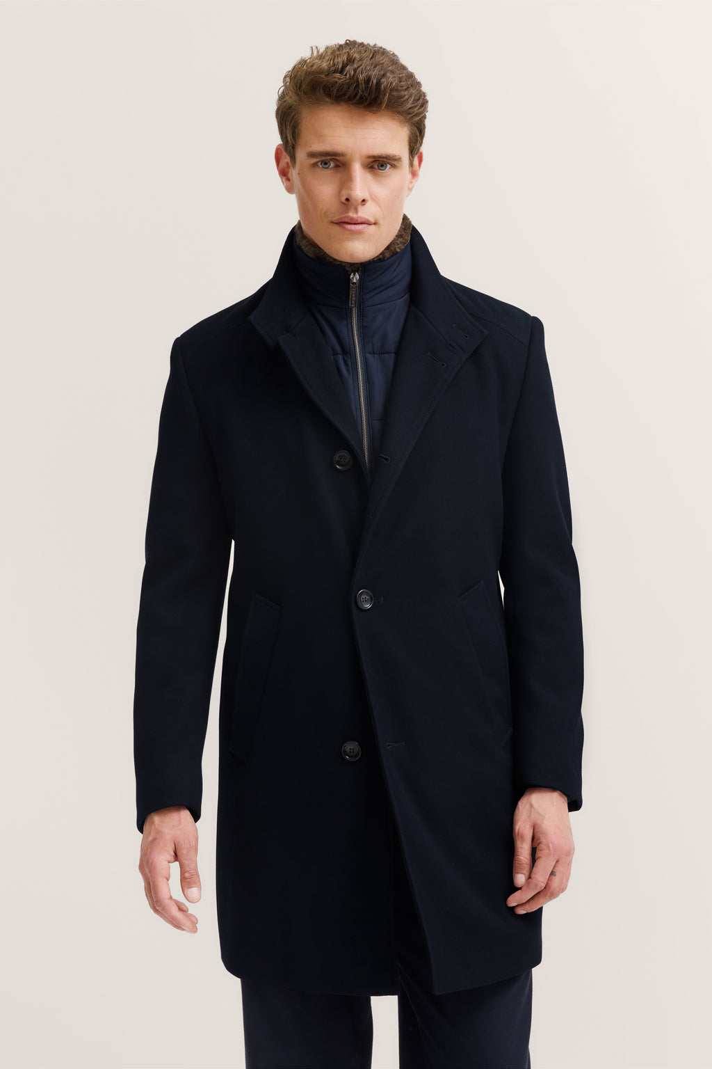 Cappotto Blu BUGATTI 84220 390 Uomo 