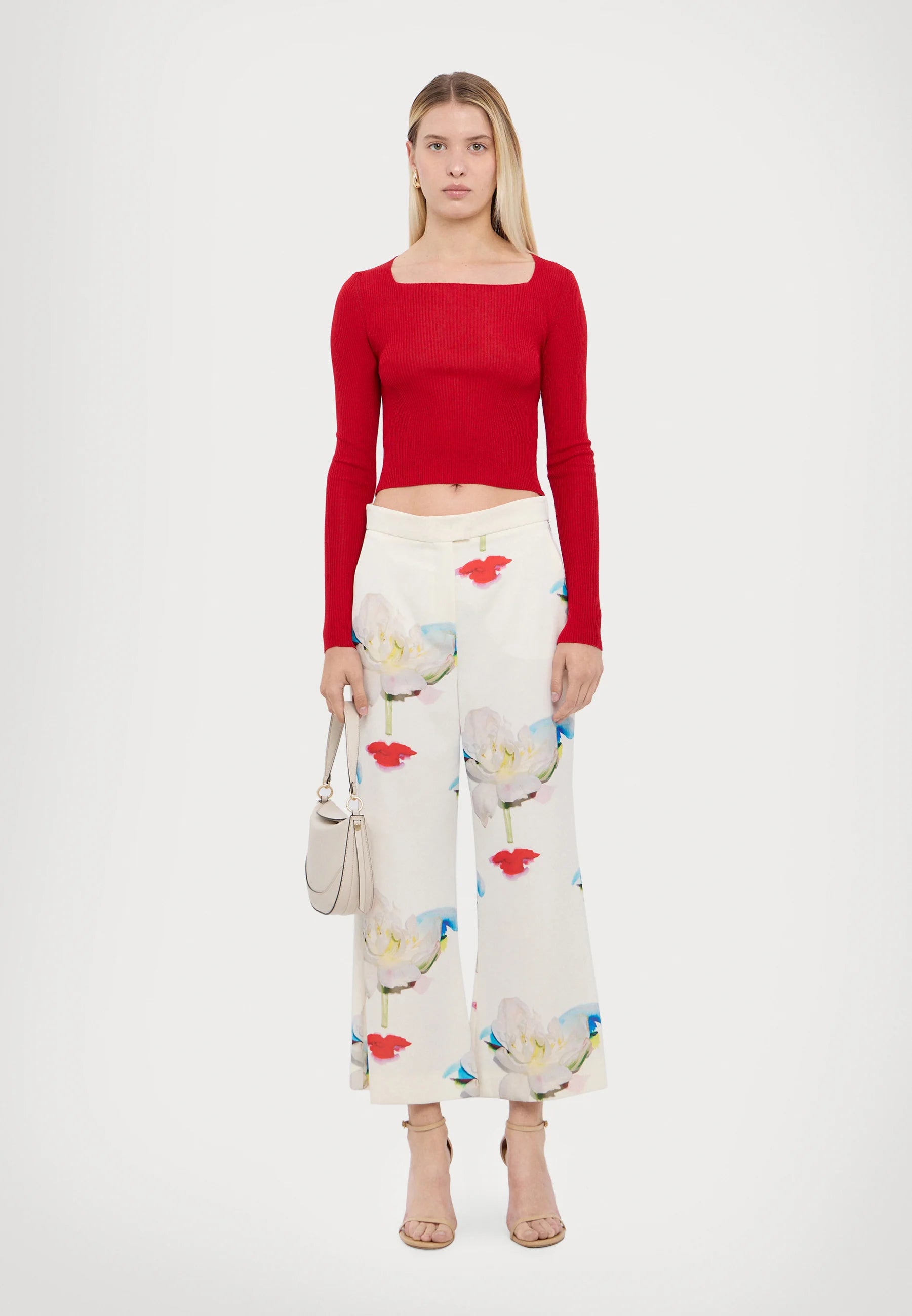 Pantalone gropper Bianco MARELLA ROBERTR 001 Donna 