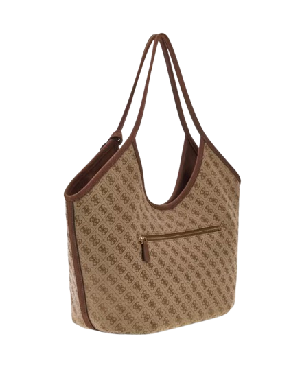 Borsa Brown GUESS JG231323 LATTE LOGO Donna 