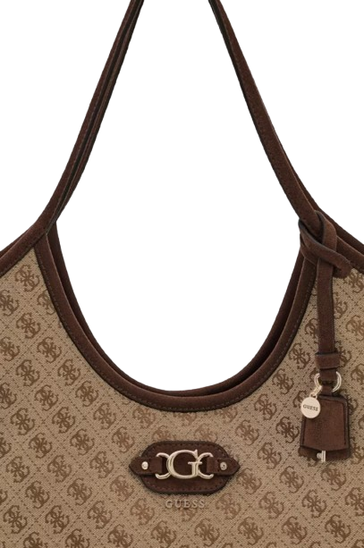 Borsa Brown GUESS JG231323 LATTE LOGO Donna 