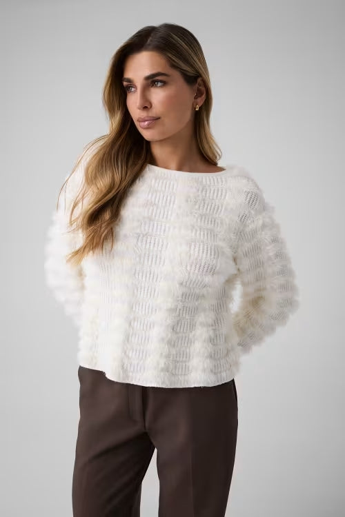Maglia Panna GUESS W6BR59Z1564 A60W Donna 