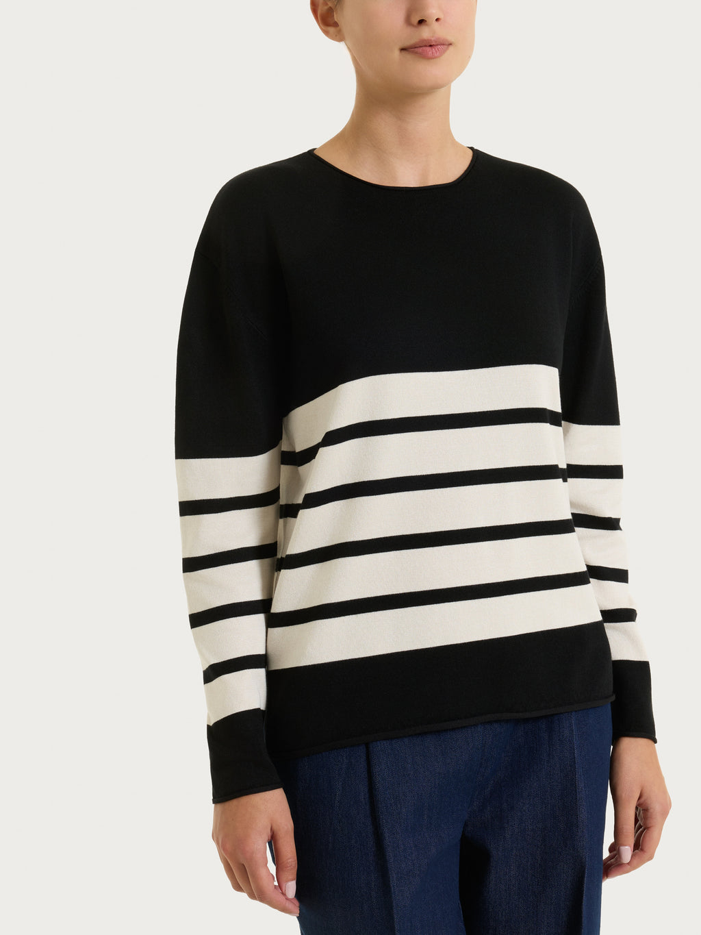 Maglia Nero/beige RAGNO DT82TK E14F Donna 