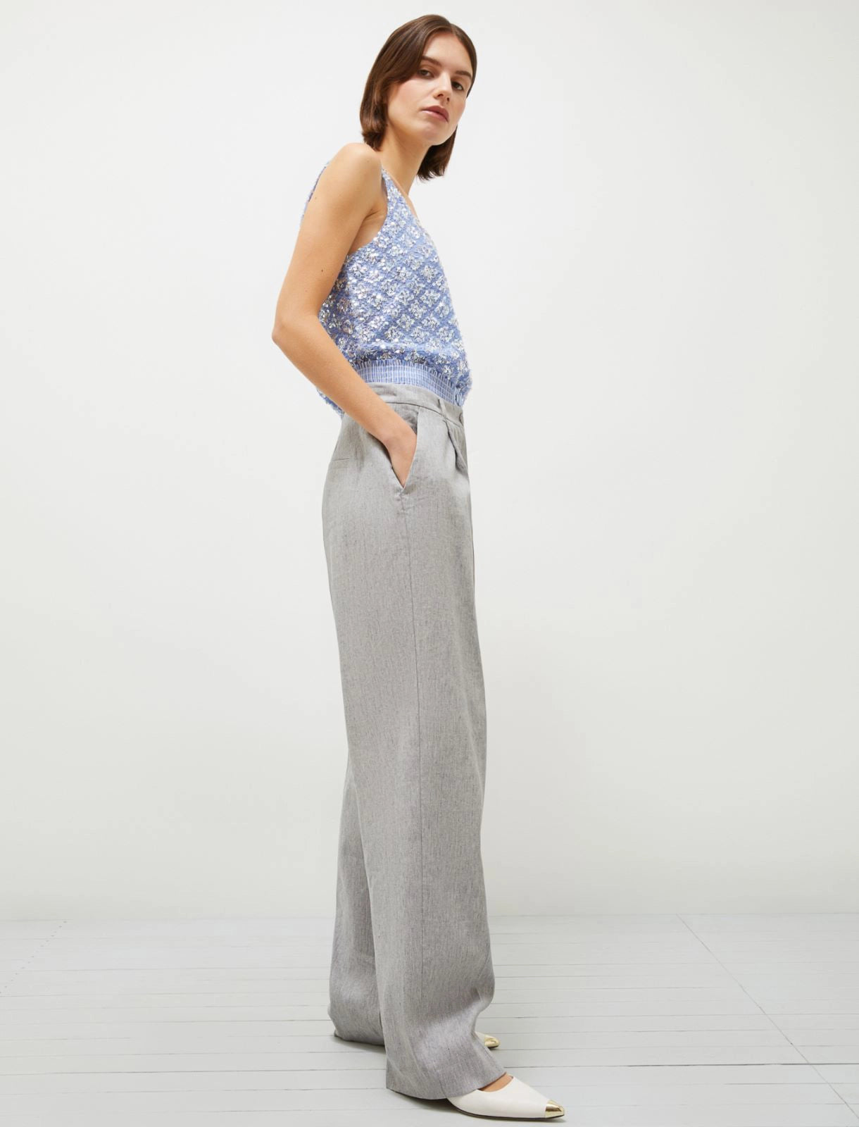 Pantalone Grigio MARELLA AUTOCAR 001 Donna 