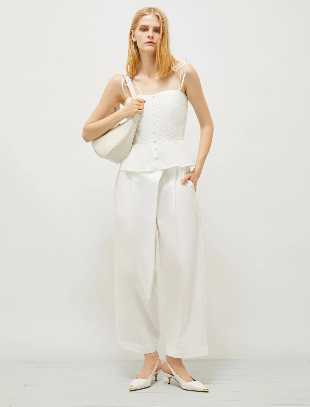 Pantalone Bianco MARELLA EDY 001 Donna 
