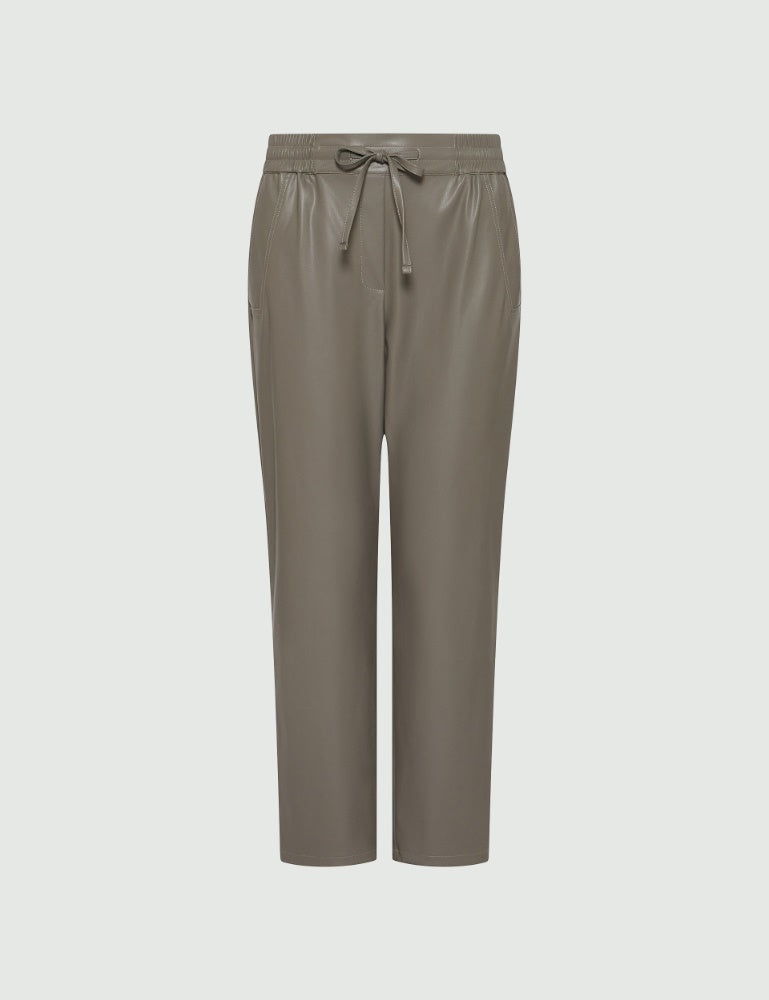 Pantalone ecopelle Grigio MARELLA SELVA 001 Donna 