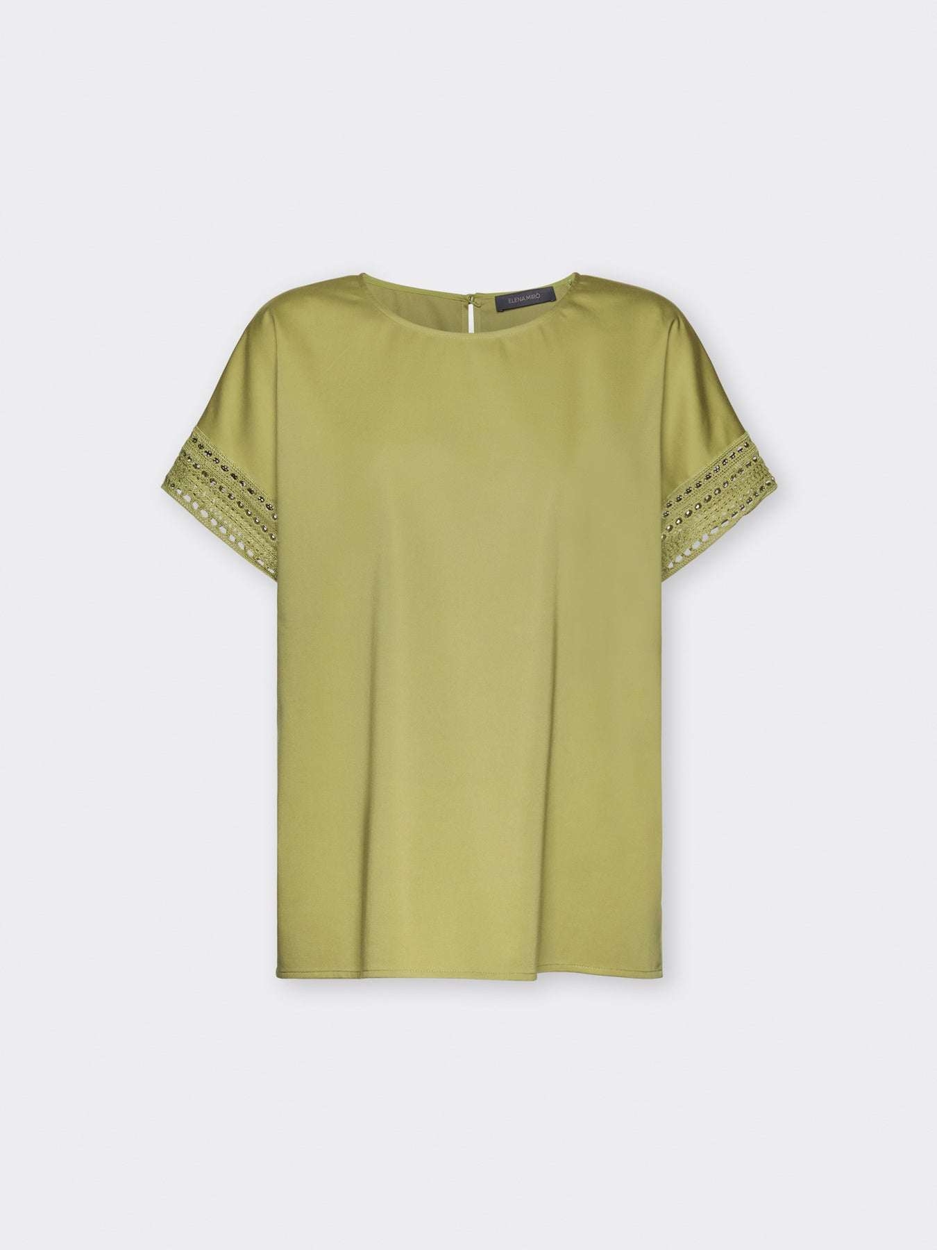Blusa Verde ELENA MIRO 2163Z 0A5 Donna 