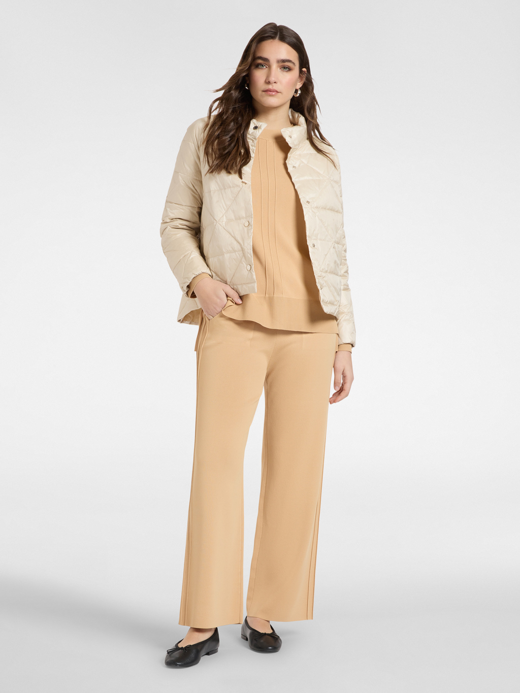 Giubbino Beige ELENA MIRO F807P 002 Donna 