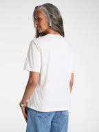 T-shirt Bianco ELENA MIRO G344Z 011 Donna 