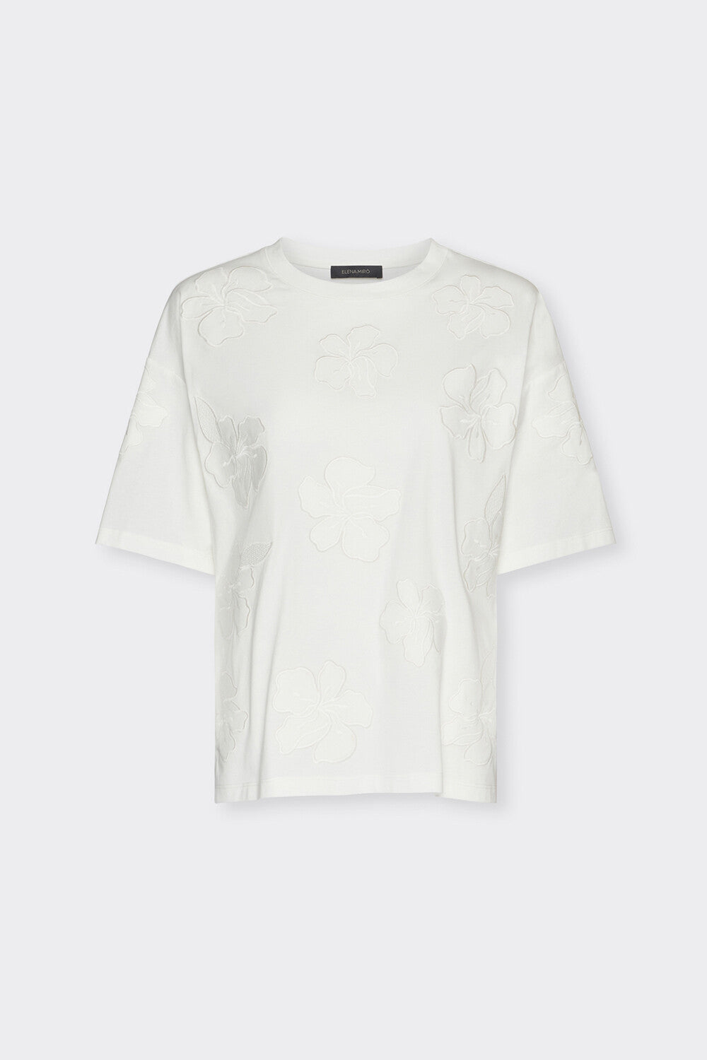 T-shirt Bianco ELENA MIRO G344Z 011 Donna 