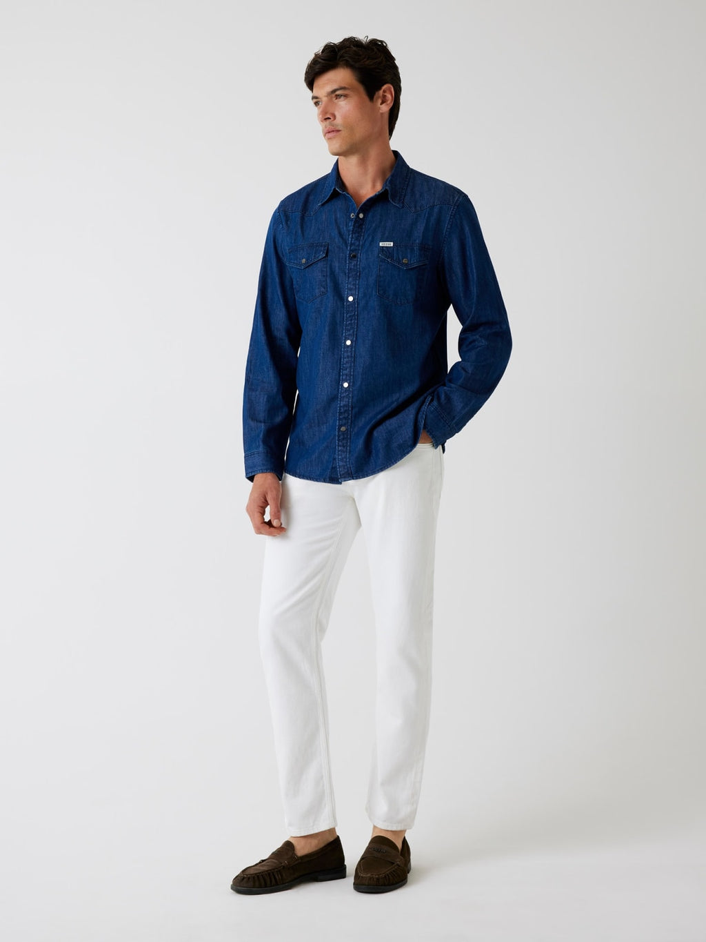 Pantalone Bianco GUESS M6GAN2 D0780 Uomo 