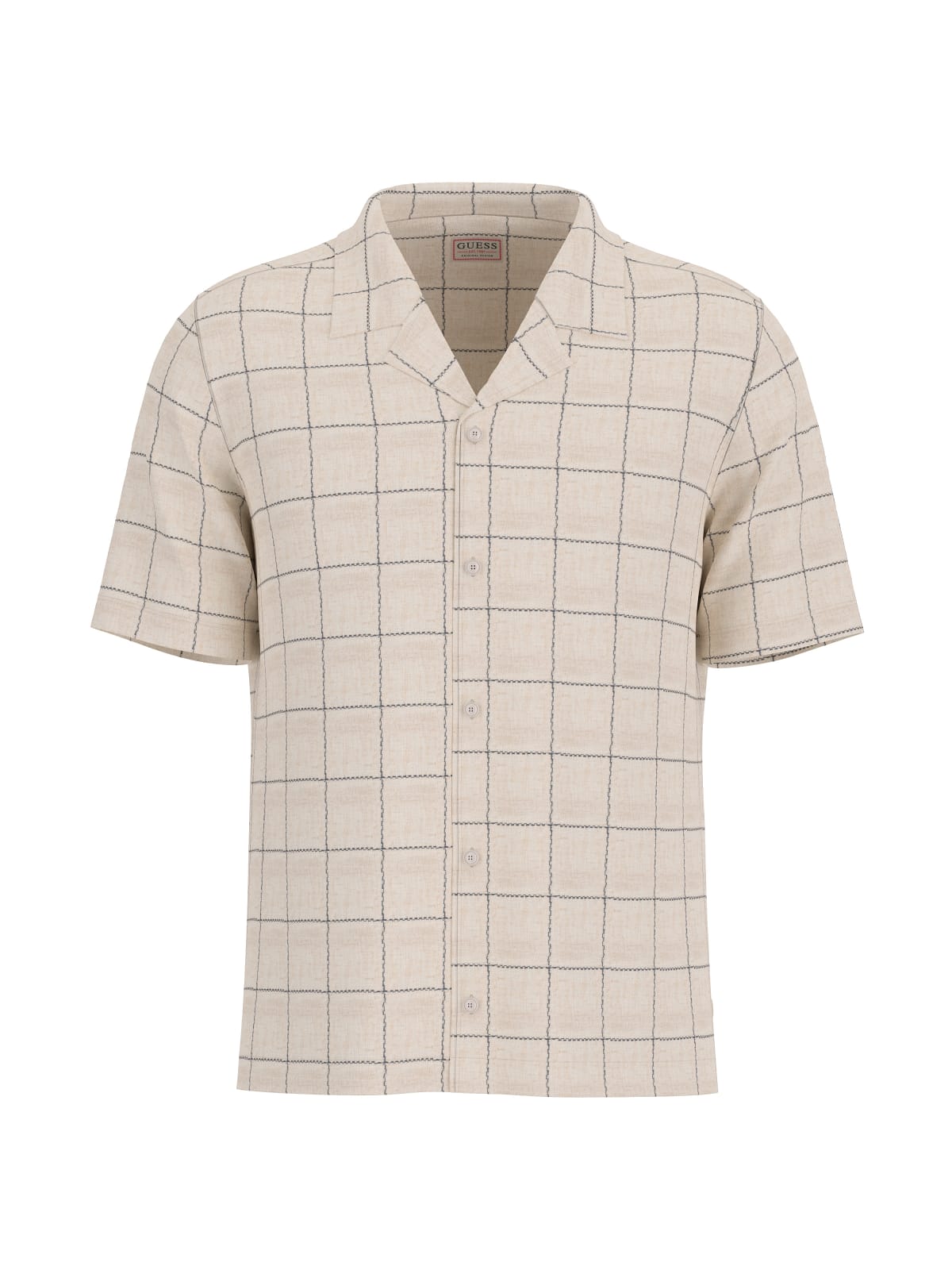 Camicia Beige/nero GUESS M6GH46/W1754 F1PV Uomo 