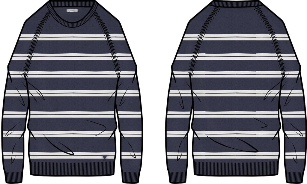 Maglia Blu/bianco GUESS M6GR14/Z0571 S76J Uomo 