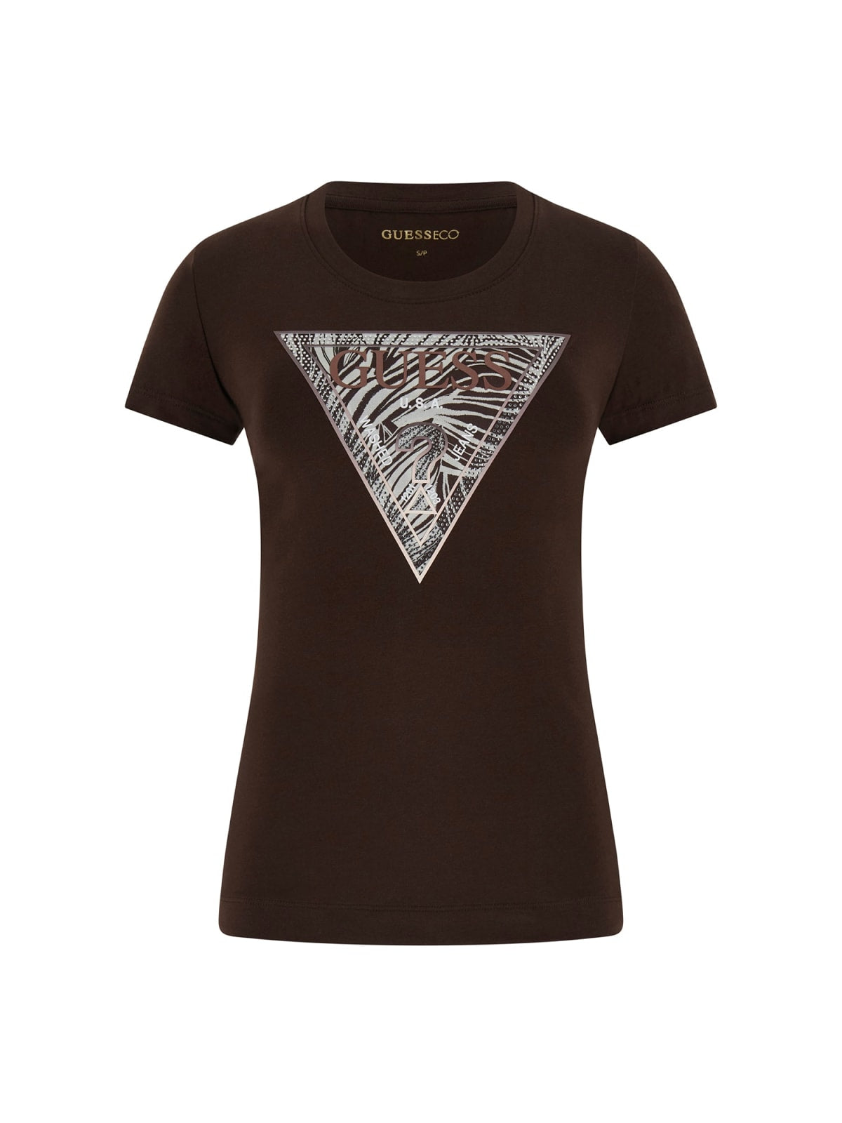 T-shirt Marrone GUESS W6GI19_K3042_ G1EB Donna 
