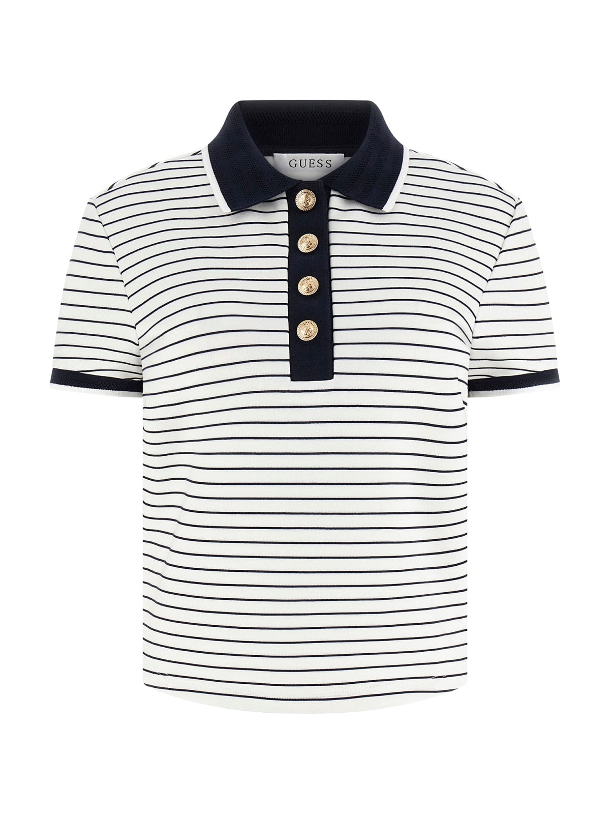 Polo Bianco/blu GUESS W6GP17_K2946_ S0AK Donna 