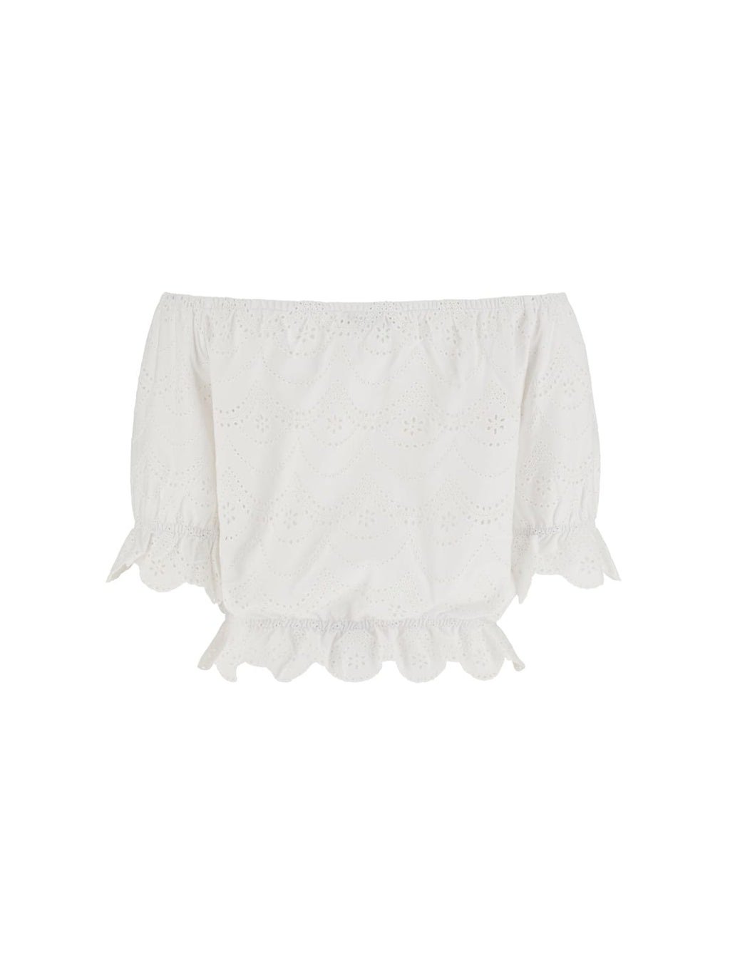 Top Bianco GUESS W6GP19_K2949_ G011 Donna 