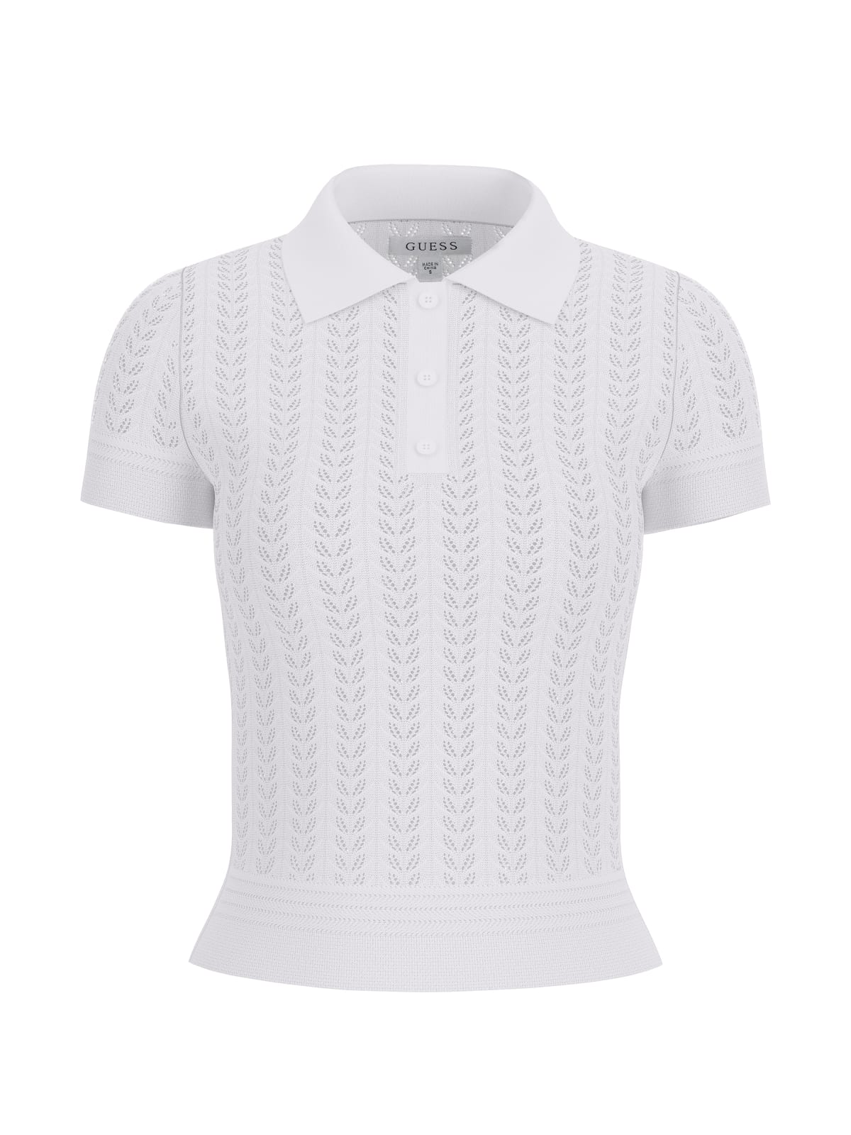Polo Bianco GUESS W6GR25_Z0672_ G106 Donna 