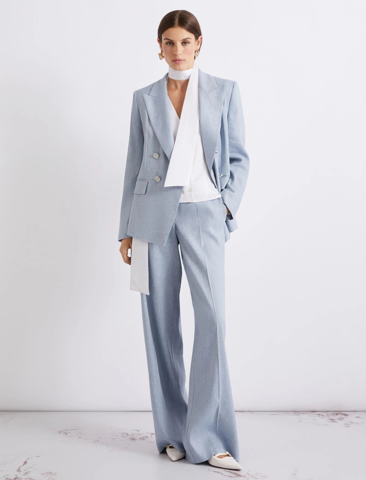 Pantalone Celeste MARELLA LODINO 003 Donna 
