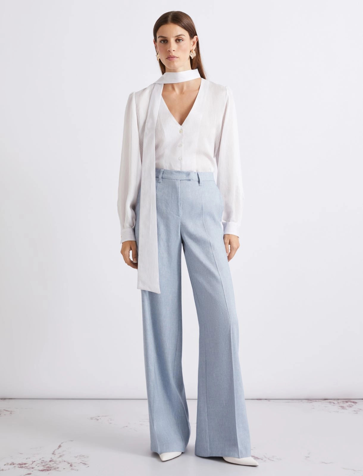 Pantalone Celeste MARELLA LODINO 003 Donna 