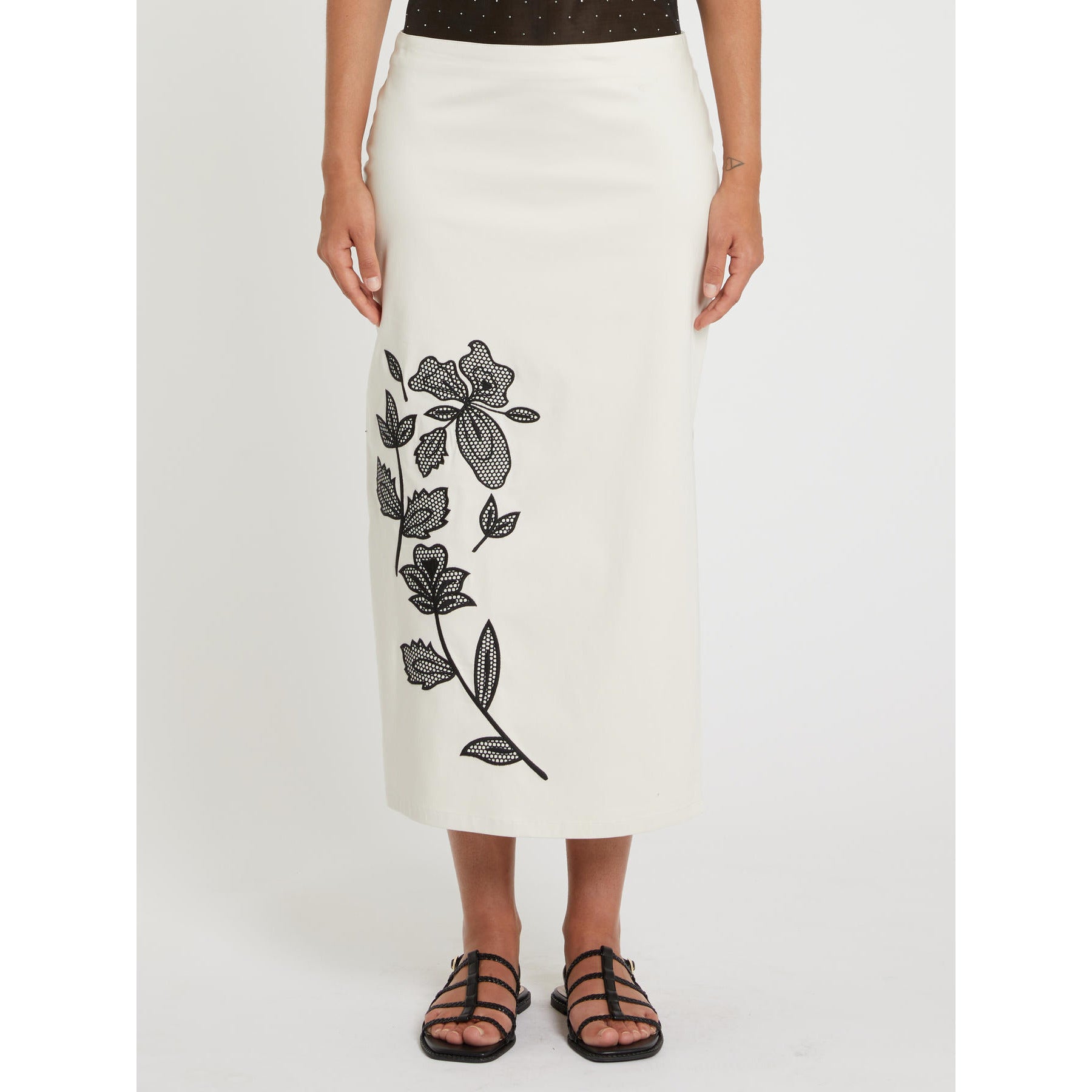 Gonna Bianco/nero PENNY BLACK TUONO 001 Donna 