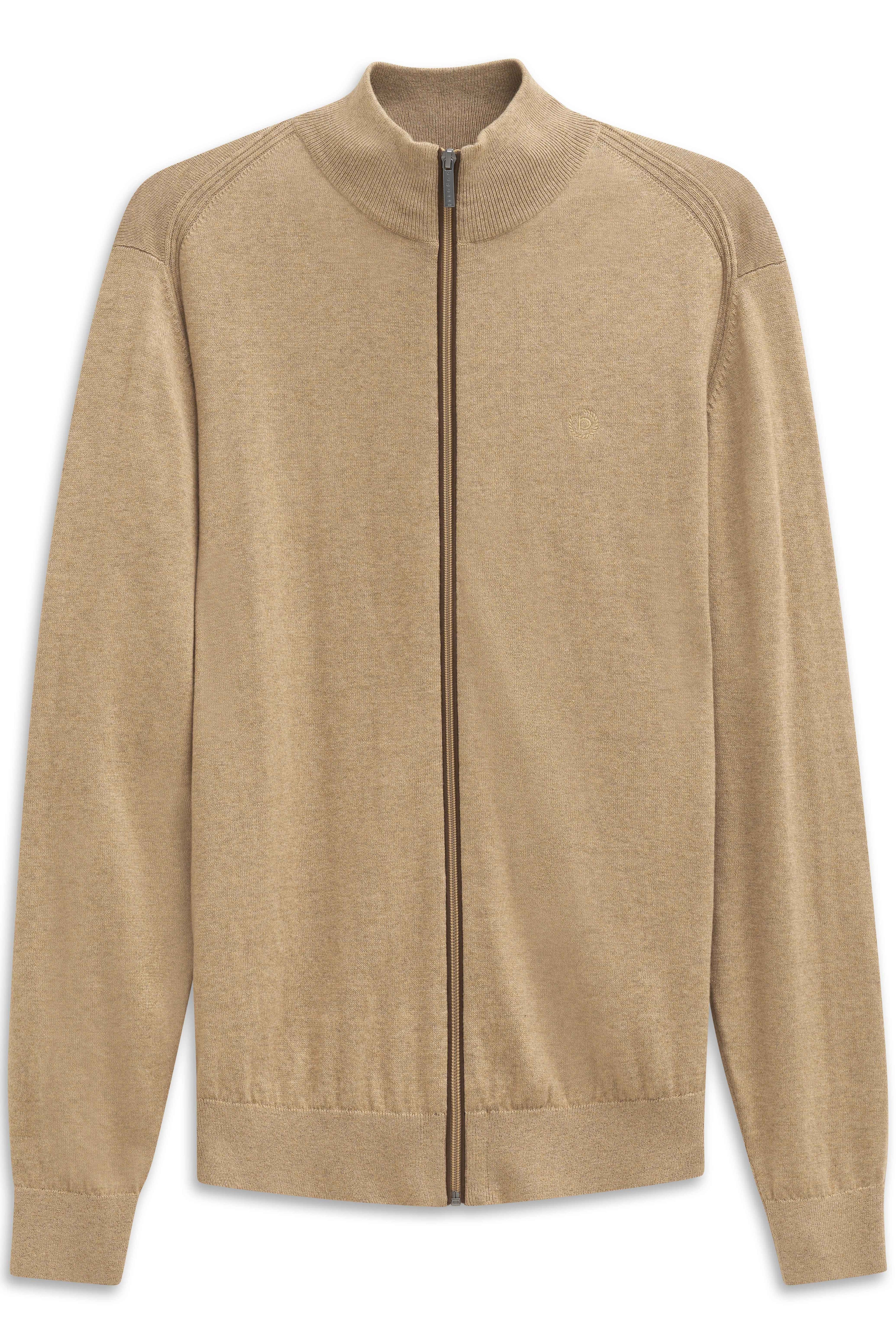 Cardigan con zip Uomo Beige Filato di maglia Filo BUGATTI - Modalternativa