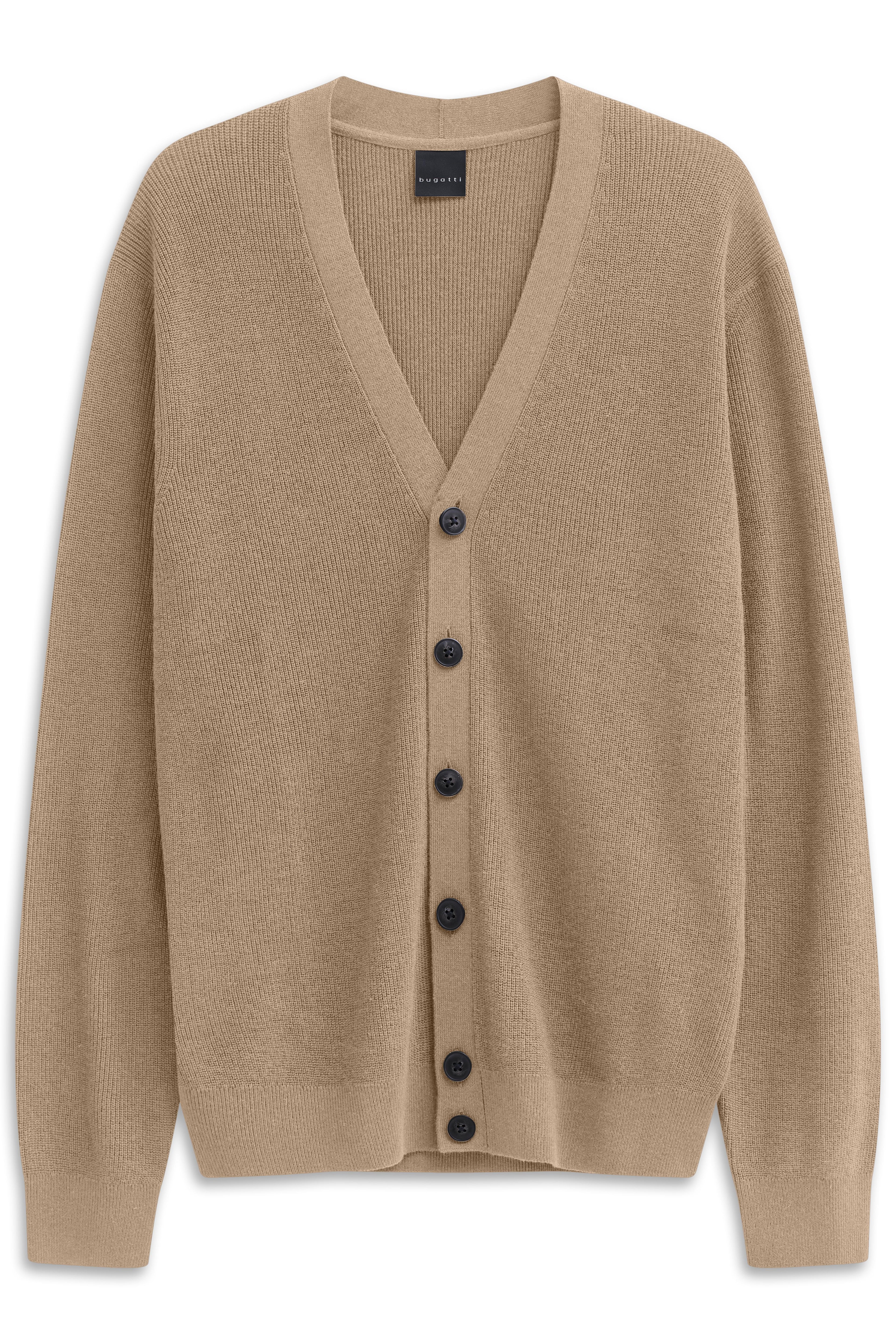 Cardigan Beige BUGATTI 85530D 40 Uomo 