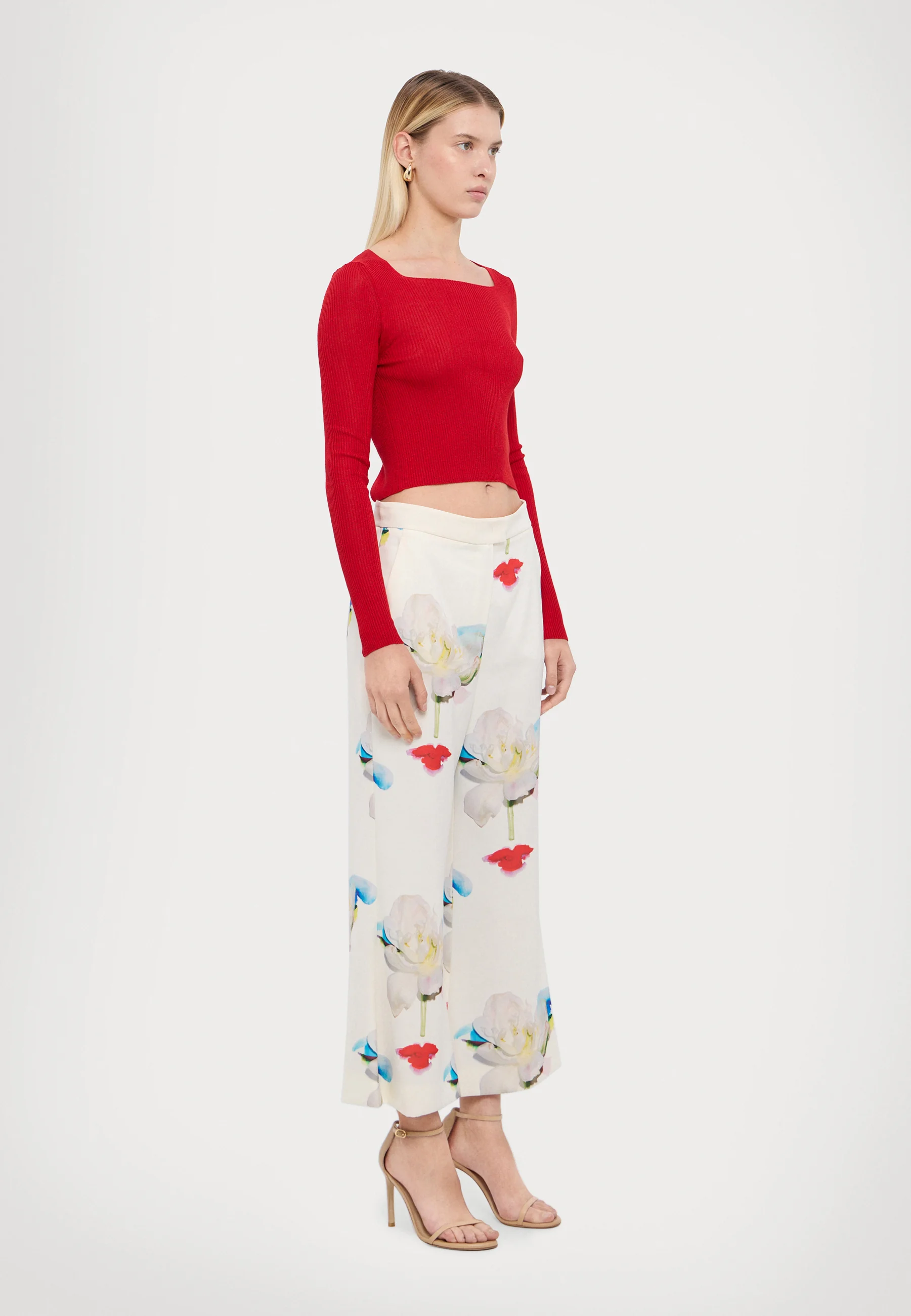 Pantalone gropper Bianco MARELLA ROBERTR 001 Donna 
