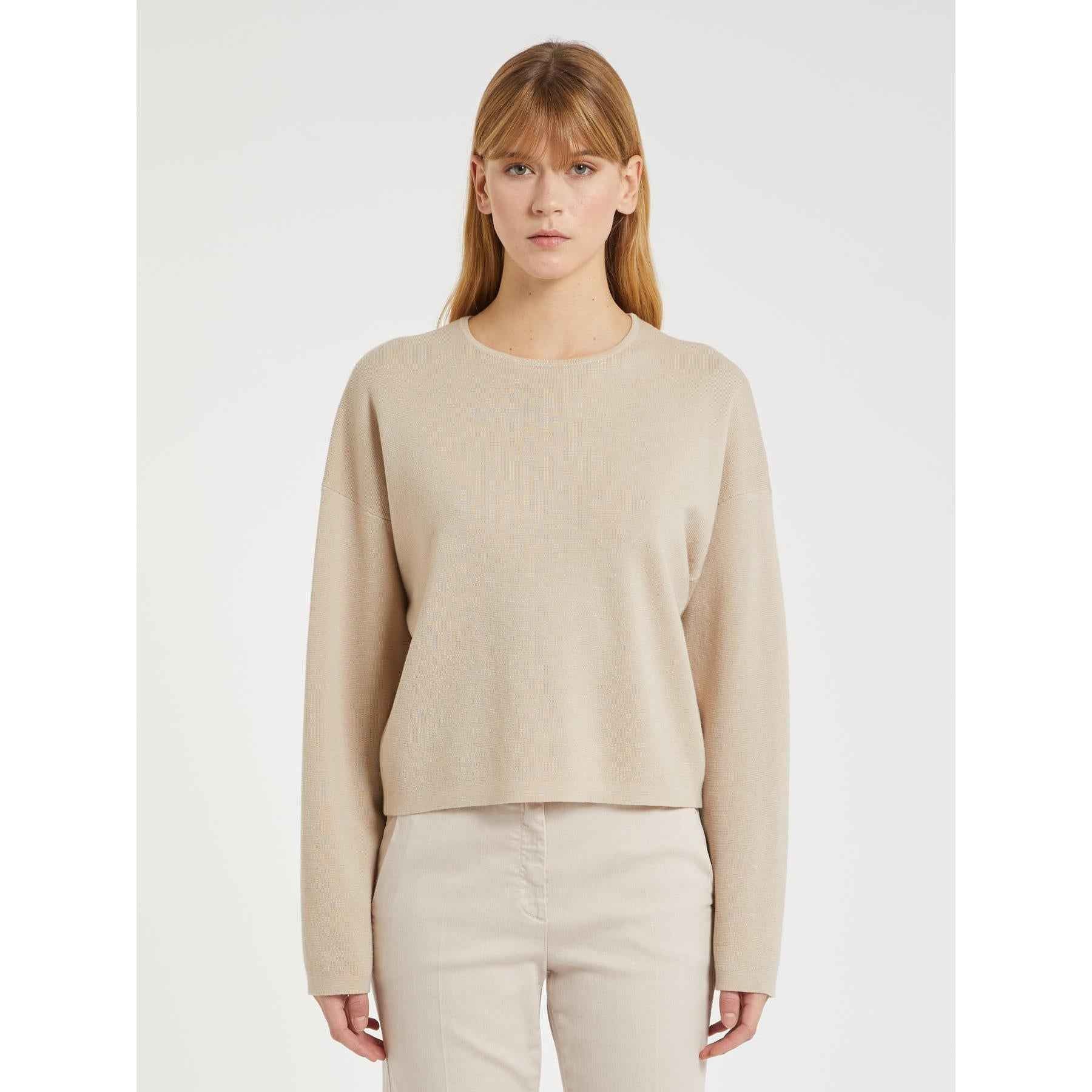 Maglia Donna Beige Filato di maglia Filo MARELLA - Modalternativa