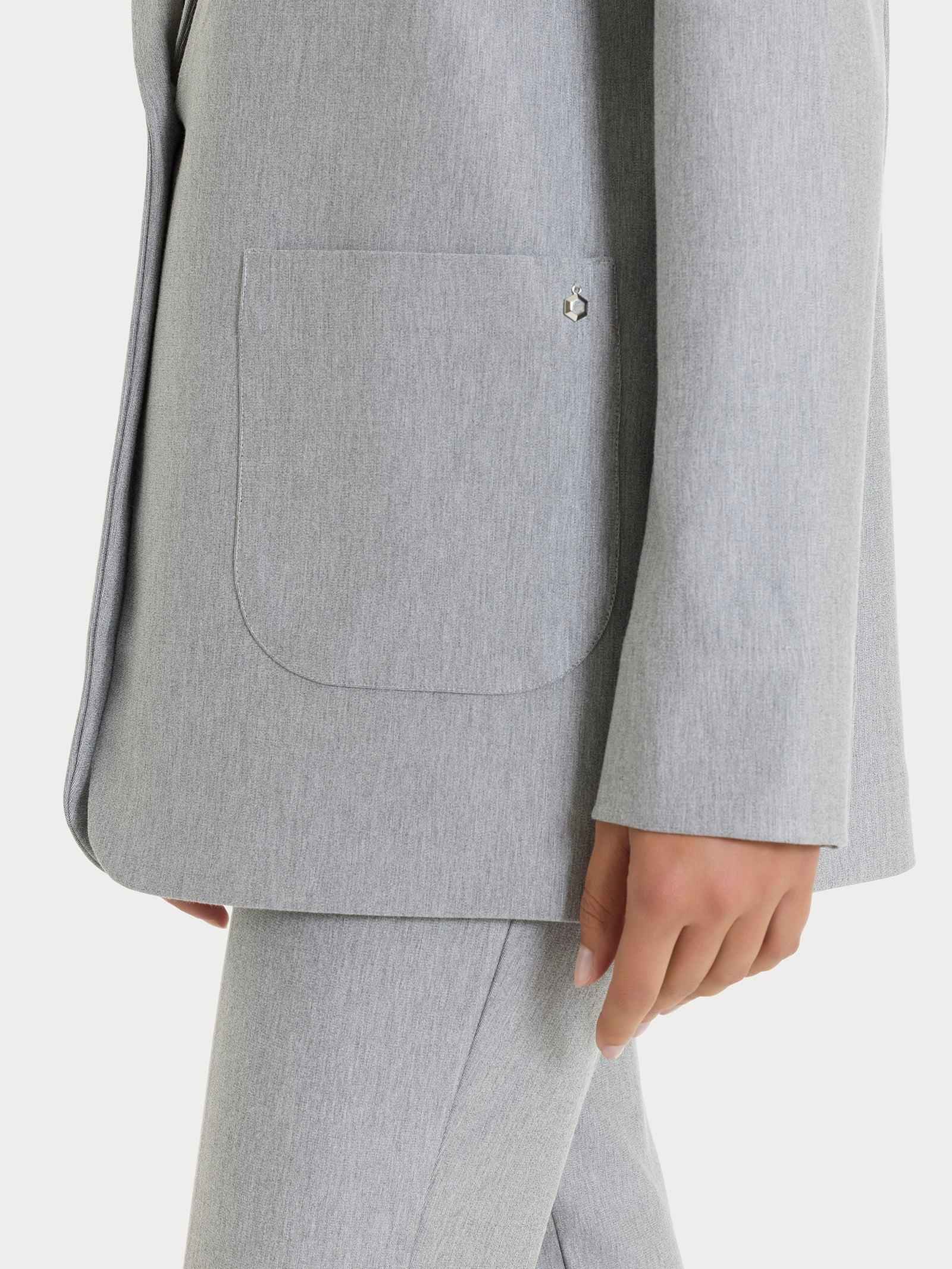 Giacca Donna Grigio melnge Jersey Monopetto RAGNO - Modalternativa