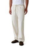 Pantalone Uomo Bianco Lino Comfort GUESS - Modalternativa