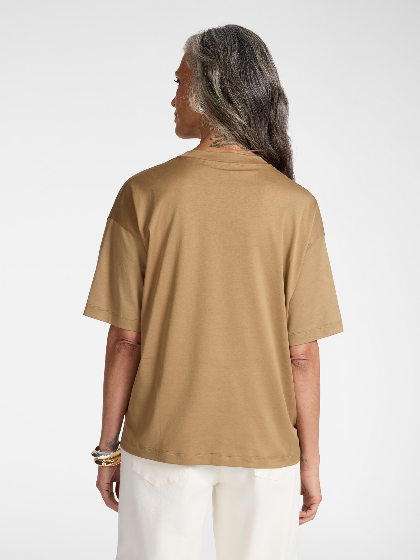 T-shirt Nocciola ELENA MIRO G065Z 022 Donna 