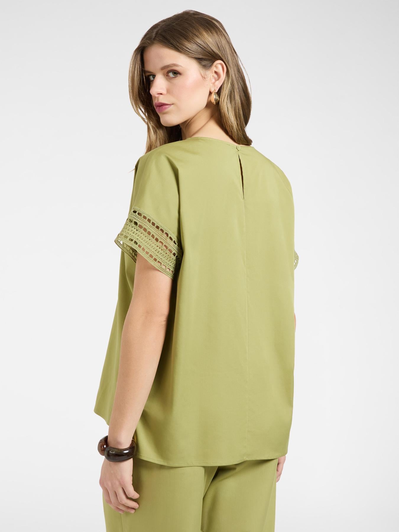 Blusa Verde ELENA MIRO 2163Z 0A5 Donna 