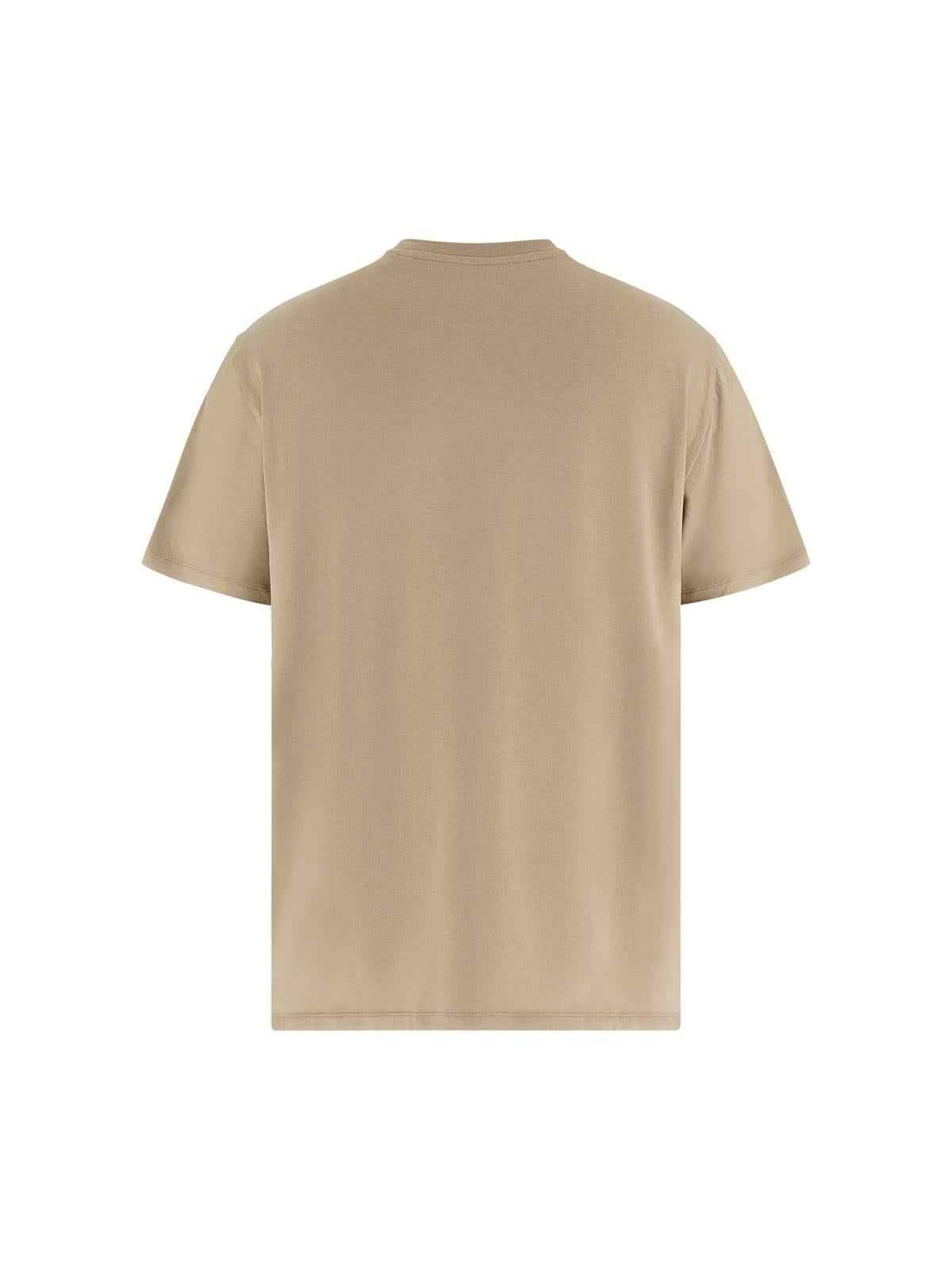 T-shirt Uomo Beige Cotone  GUESS - Modalternativa