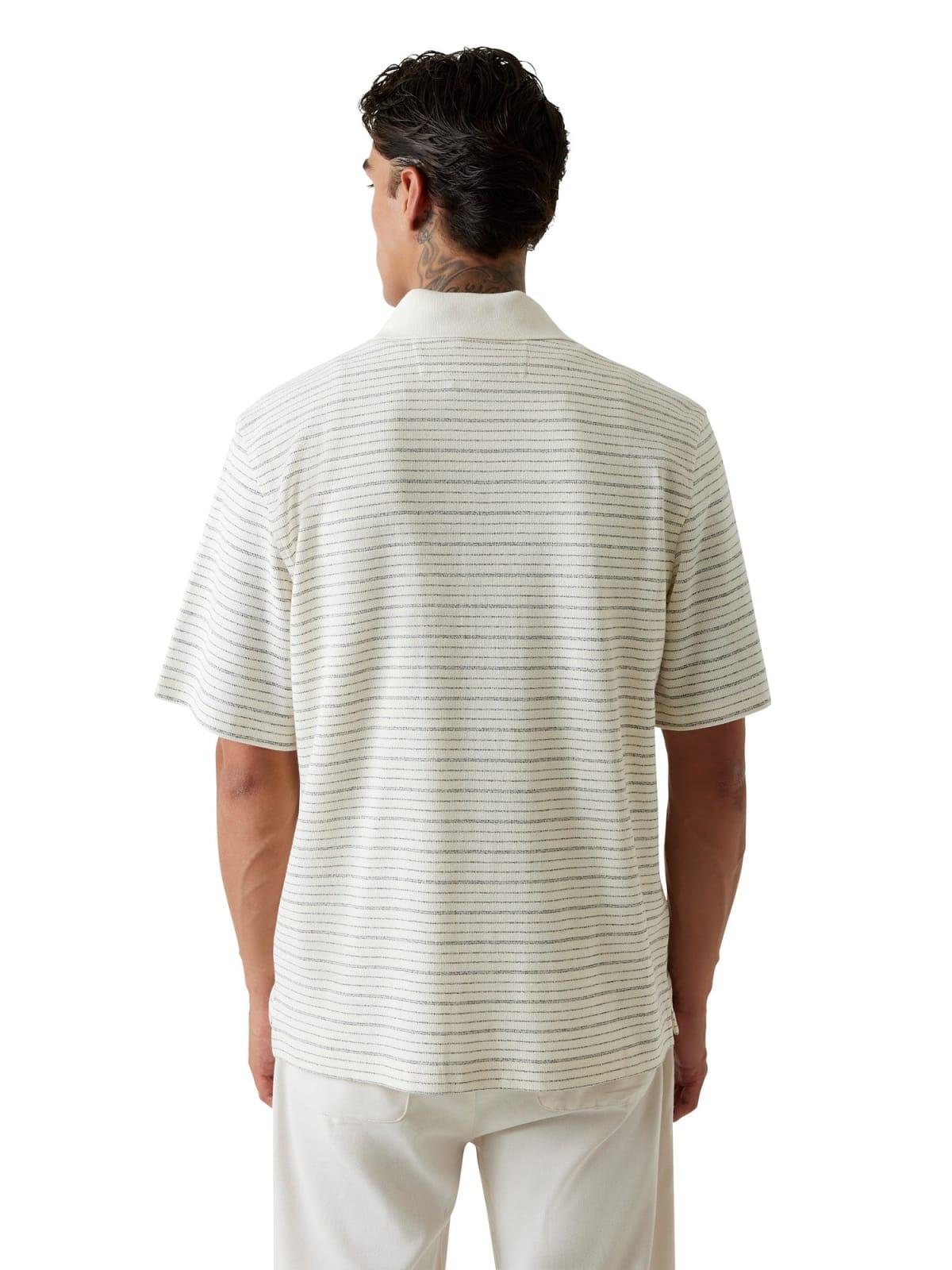 Camicia Uomo Avorio  Righe GUESS - Modalternativa