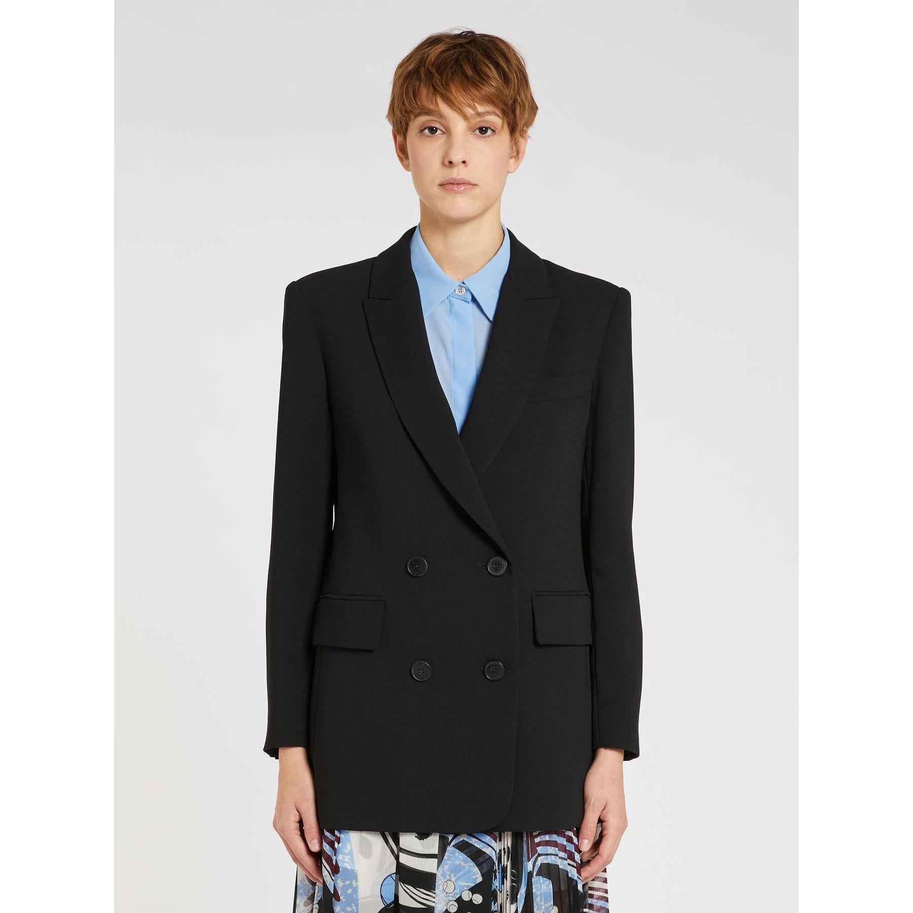 Giacca Donna Nero Jersey Doppiopetto MARELLA - Modalternativa