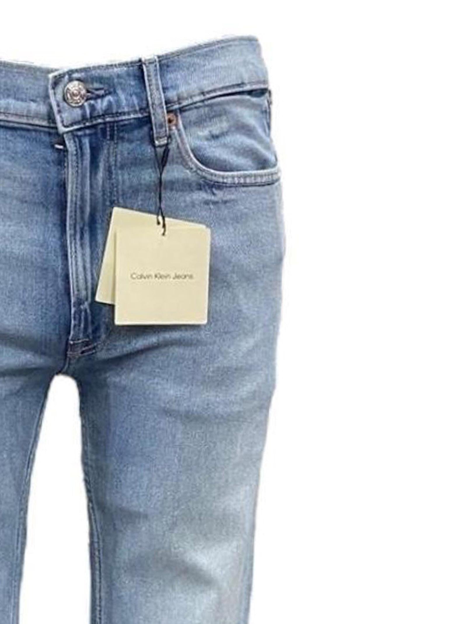 Jeans slim straight Uomo Chiaro Denim  CALVIN KLEIN - Modalternativa