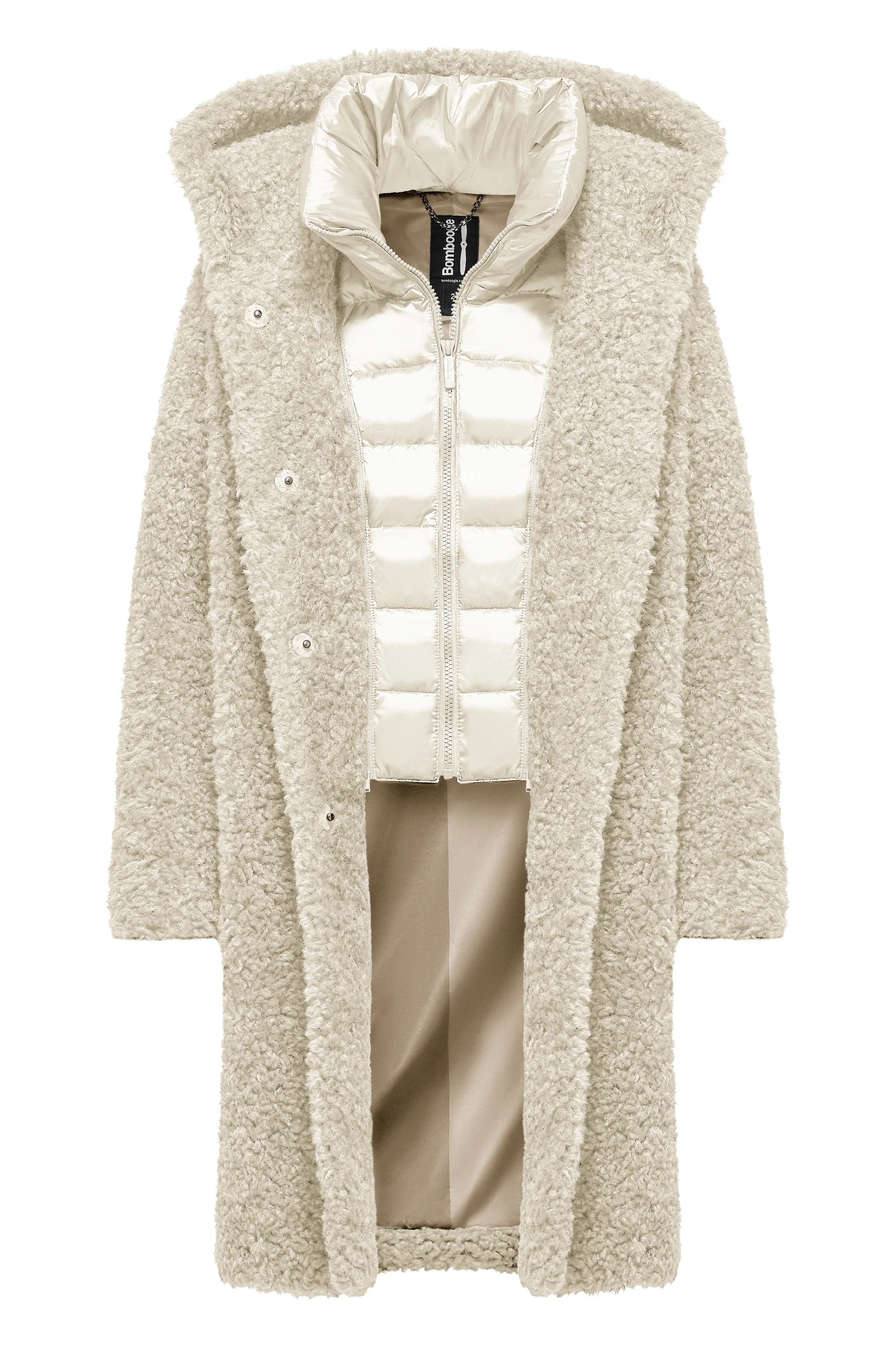 Giaccone Bianco BOMBOOGIE CW7658SFC5 161 Donna 