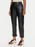 Pantalone ecopelle Nero MARELLA SELVA 004 Donna 