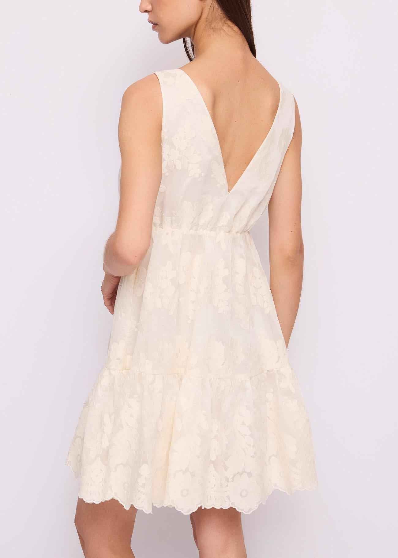 Abito Donna Avorio Cotone  GAUDì - Modalternativa