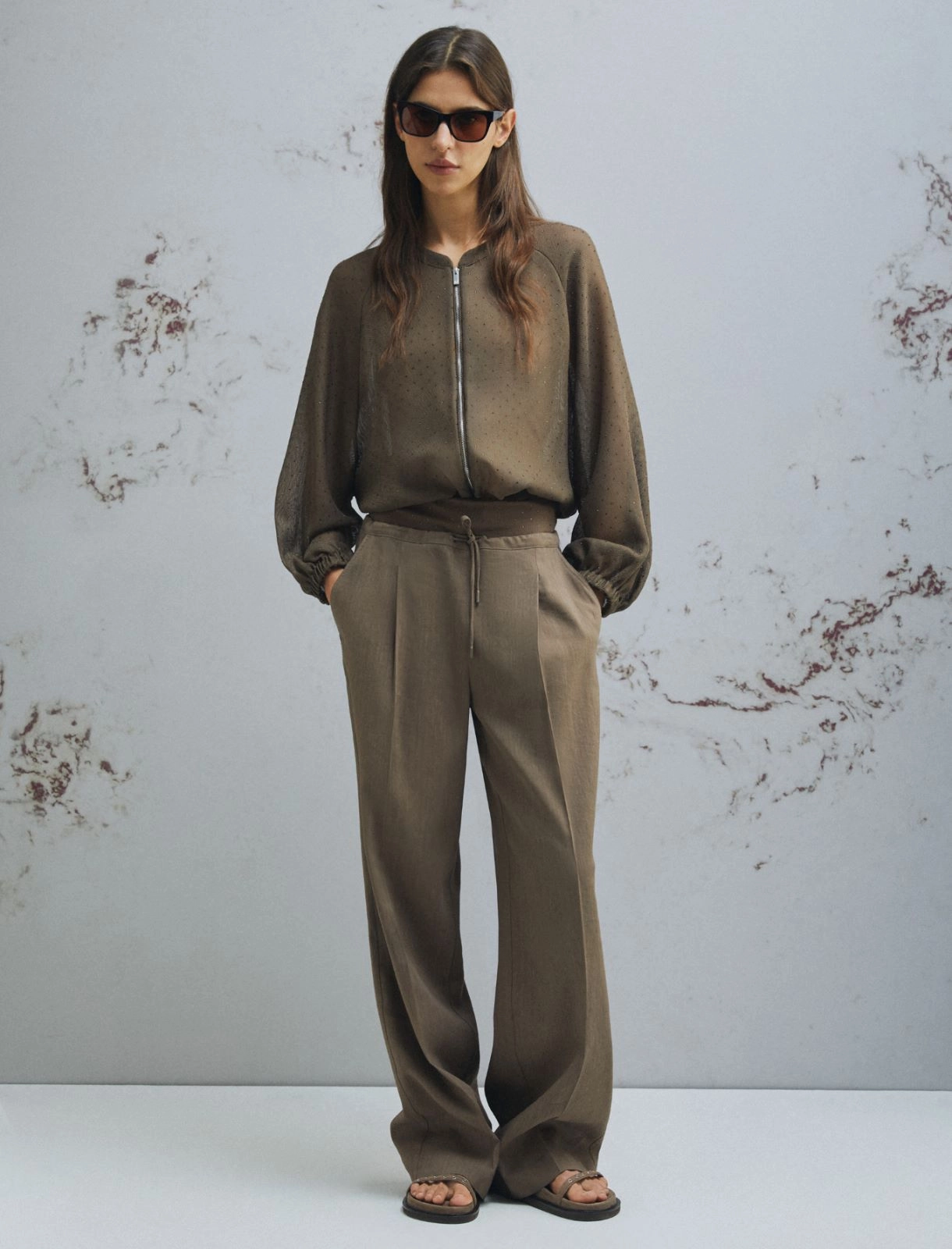 Felpa Verde oliva MARELLA CLARINO 001 Donna 