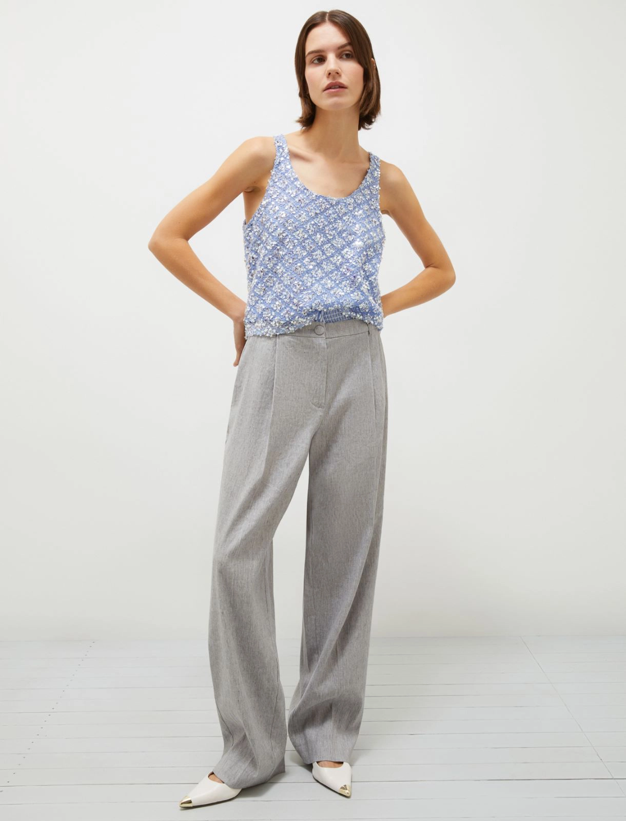 Pantalone Grigio MARELLA AUTOCAR 001 Donna 