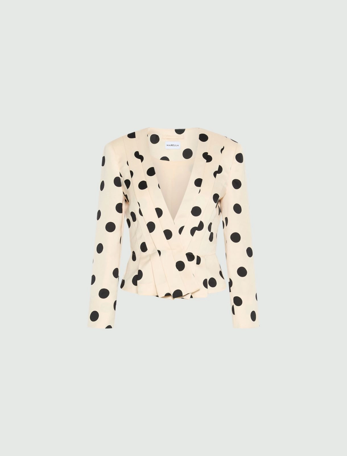 Giacca Donna Beige Jersey Pois MARELLA - Modalternativa