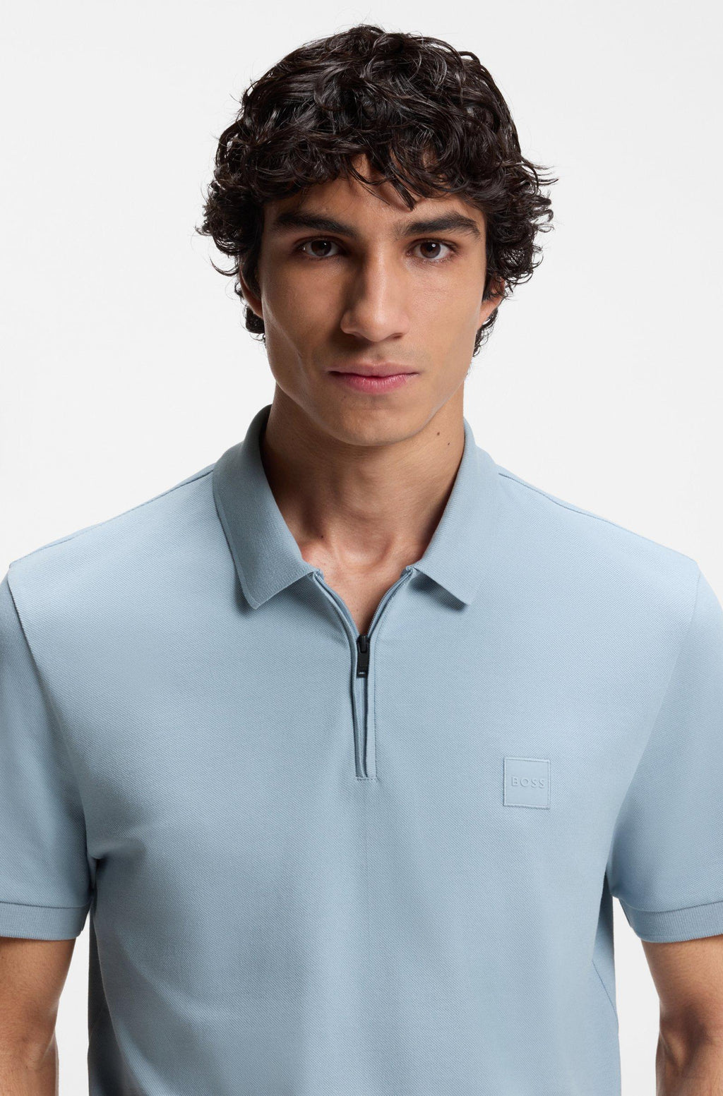 Polo Celeste Hugo Boss 50537507 458 Uomo 