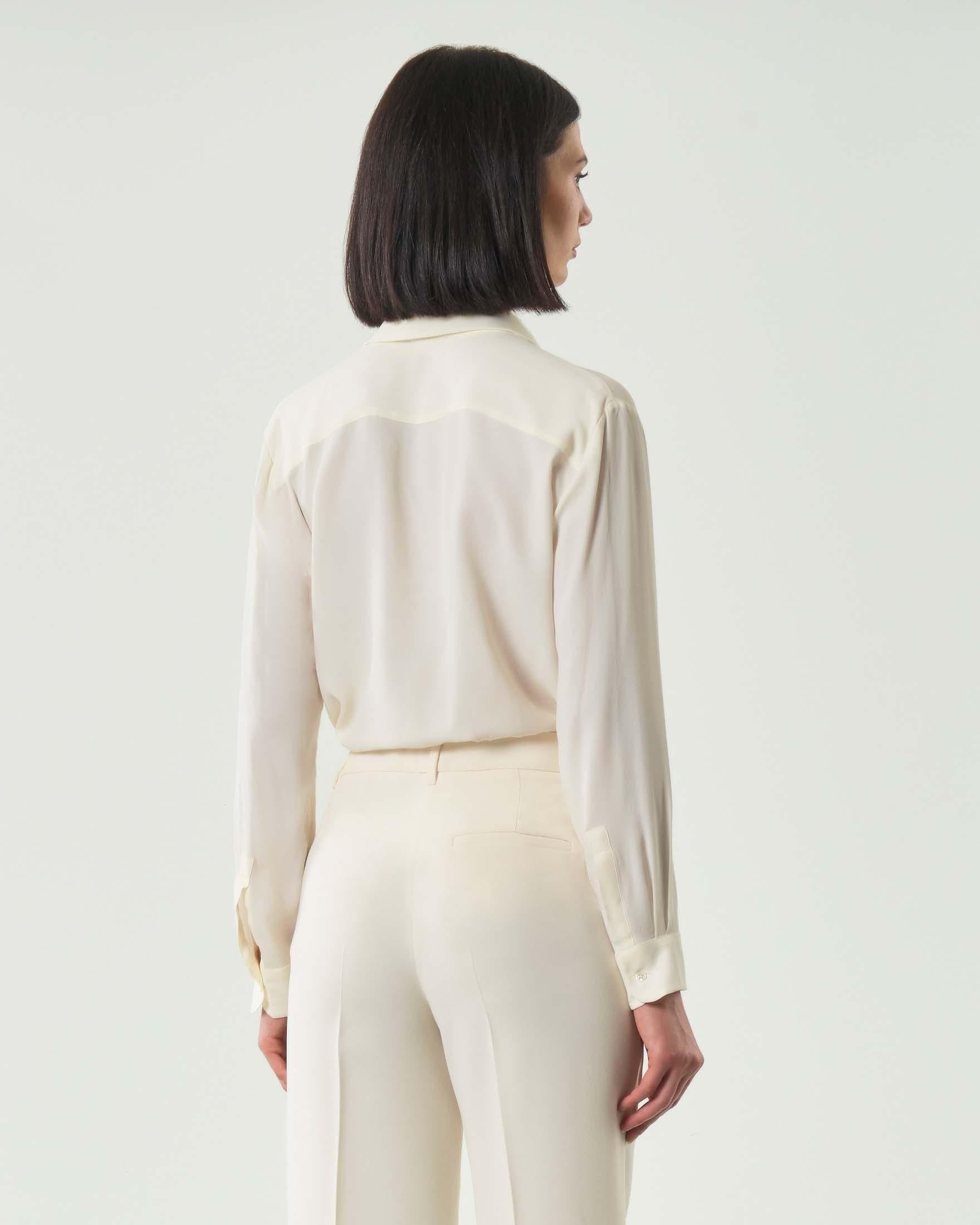 Camicia Donna Bianco Cotone Rasato MARELLA - Modalternativa