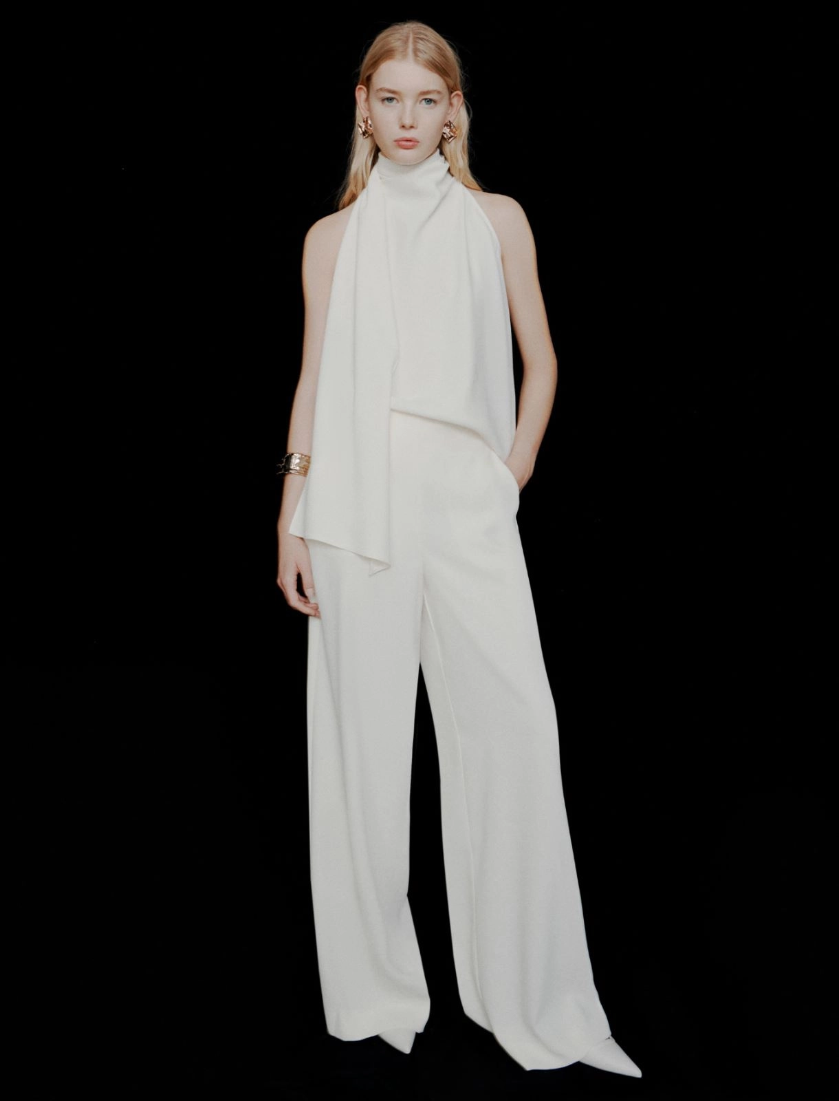 Pantalone Bianco MARELLA art.365 CAMPO 001 Donna 