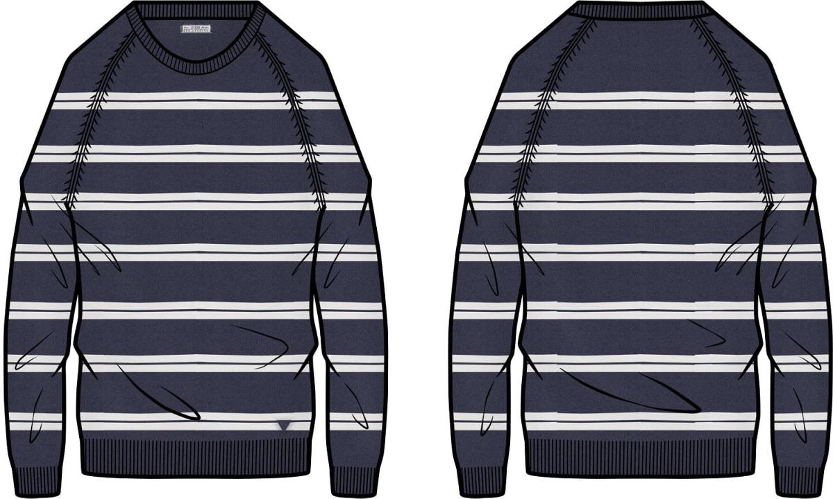 Maglia Blu/bianco GUESS M6GR14/Z0571 S76J Uomo 