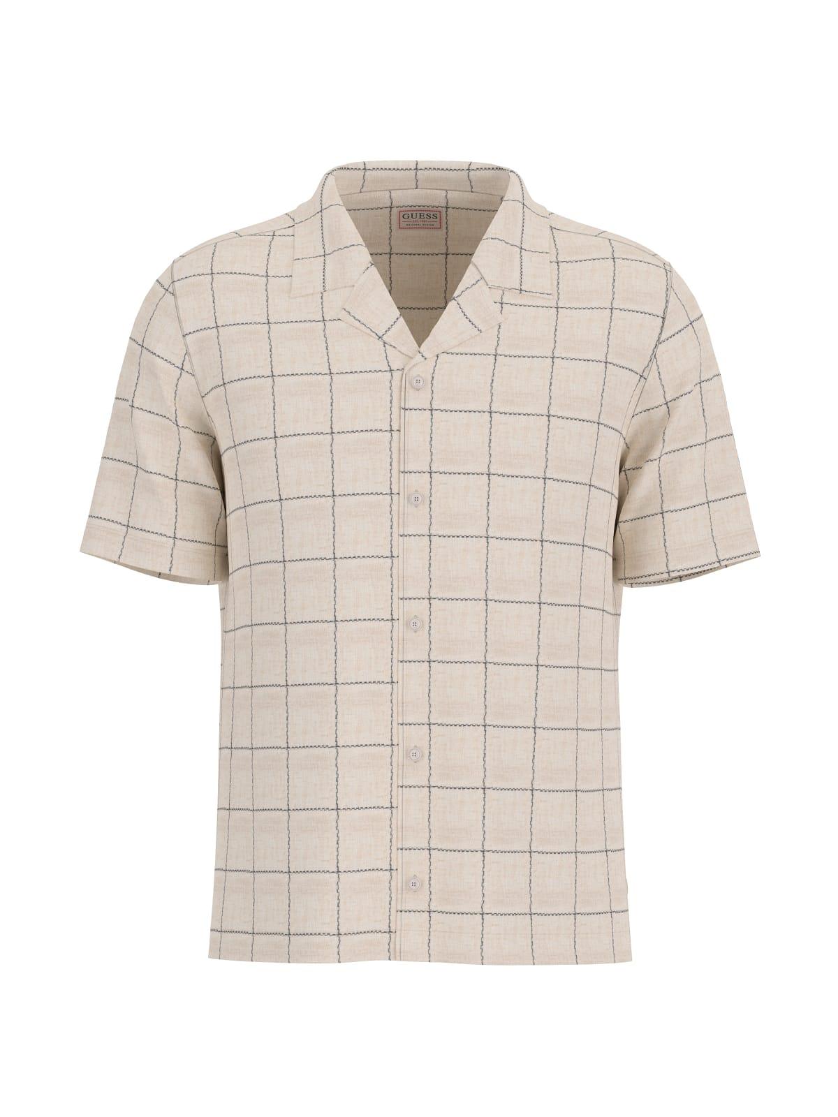 Camicia Beige/nero GUESS M6GH46/W1754 F1PV Uomo 
