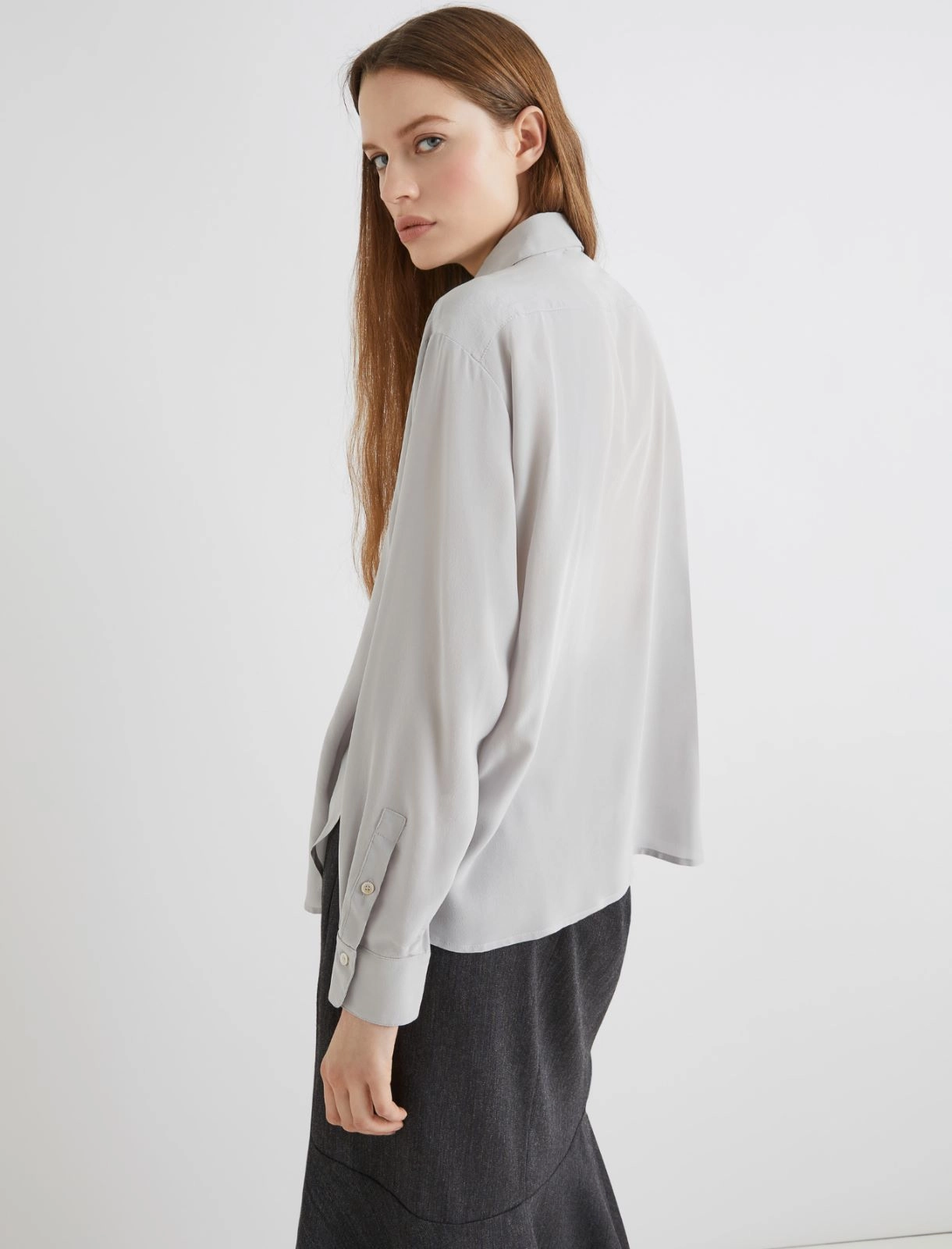 Camicia Donna Celeste Seta Liscio MARELLA - Modalternativa