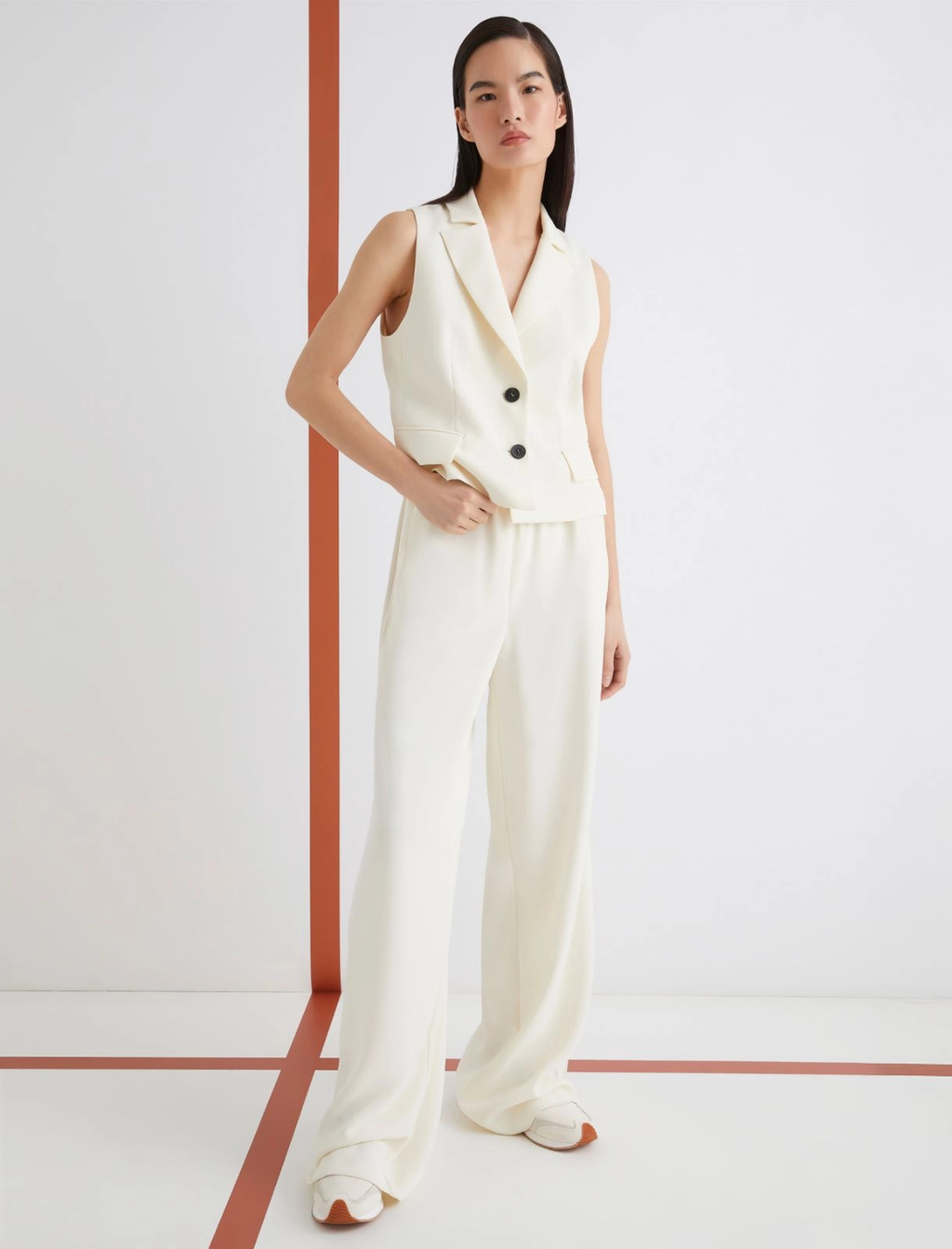 Gilet Bianco MARELLA NAFTA 001 Donna 