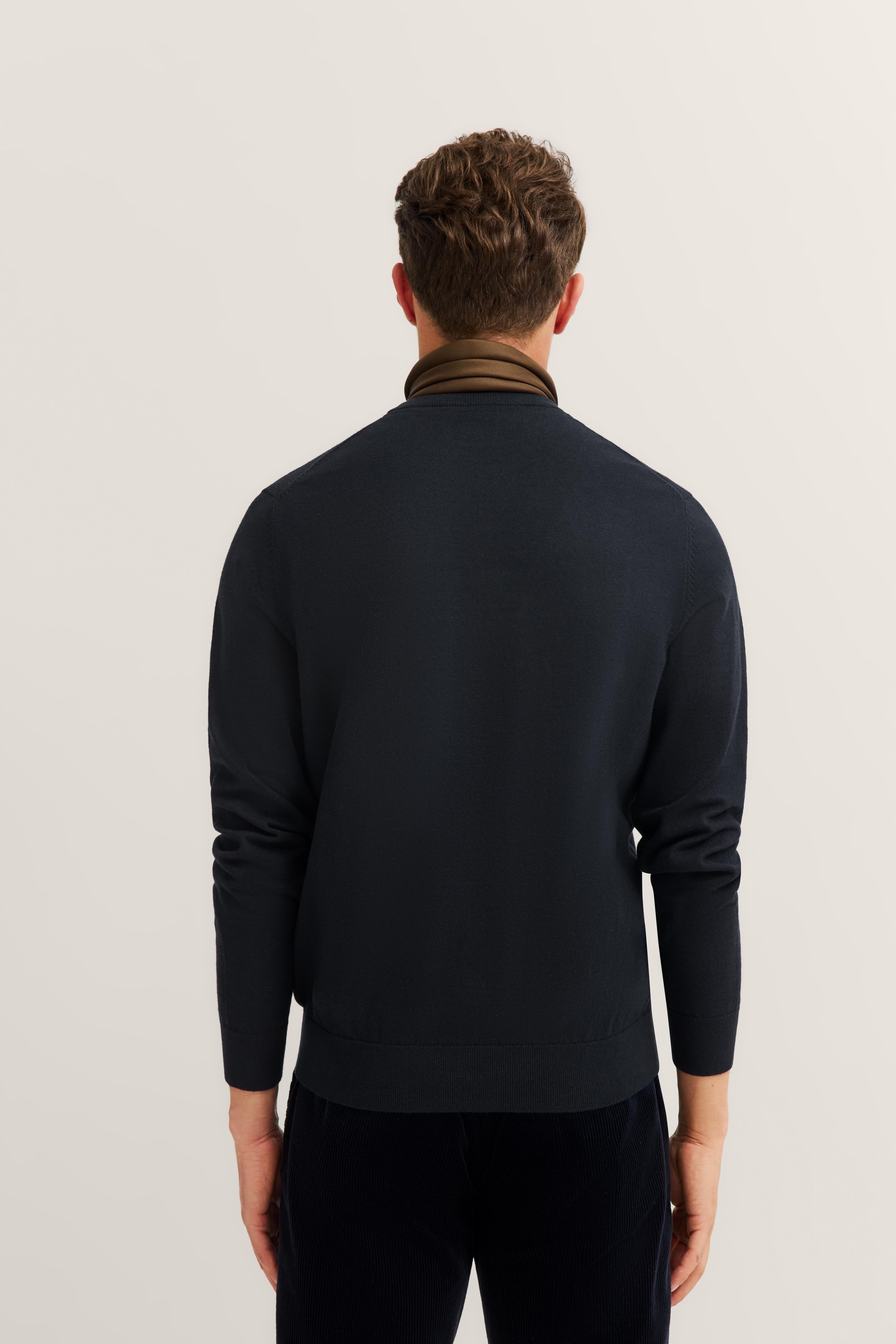 Maglia giro collo Blu BUGATTI 85520D7400 390 Uomo 